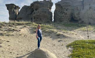 mark J.'s photo of camping with pets at Medicine Rocks State Park Campground near Ekalaka, MT