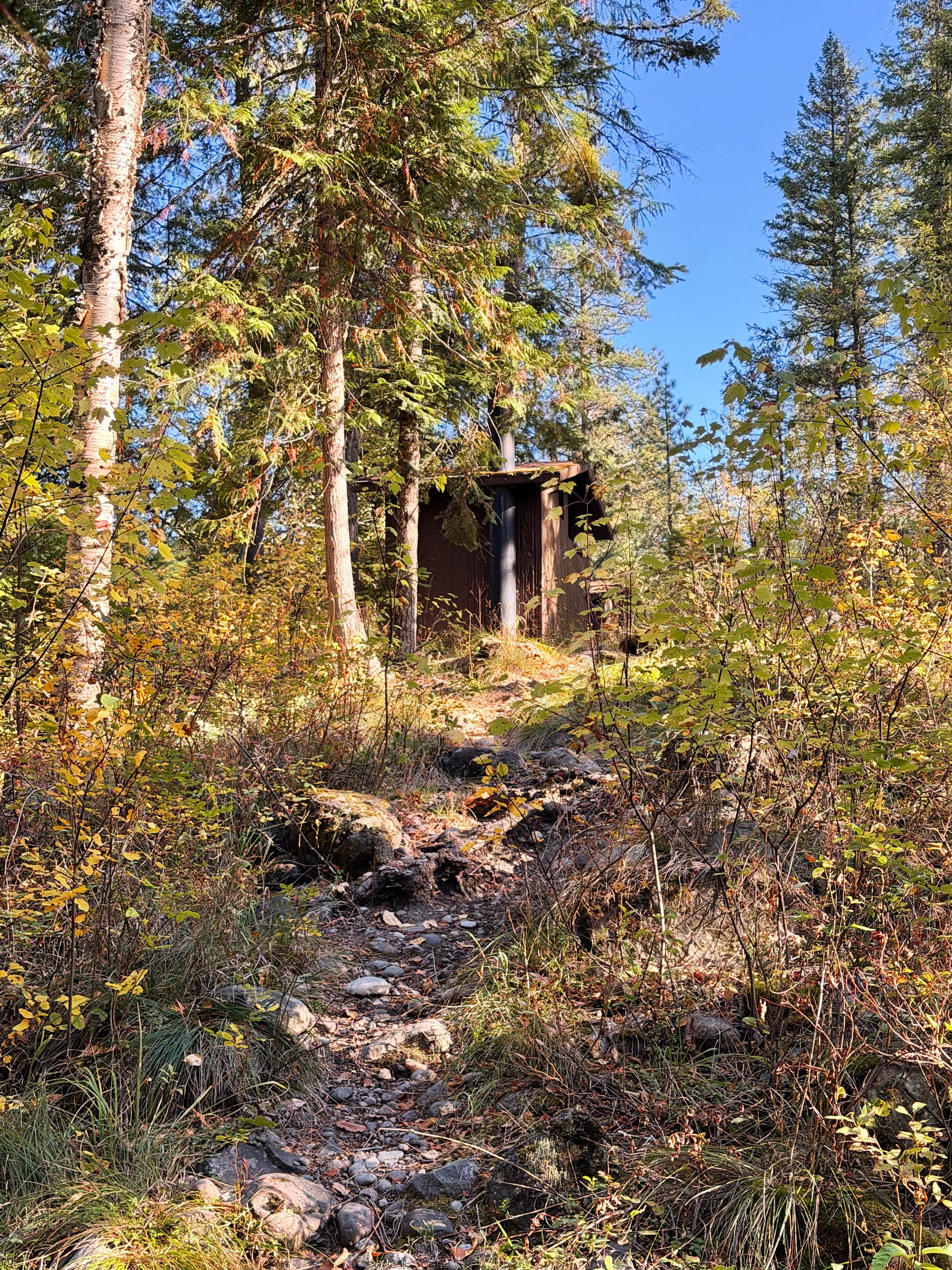 Amy W.'s photo of glamping accommodations at Yaak Falls Campground near Nordman, ID