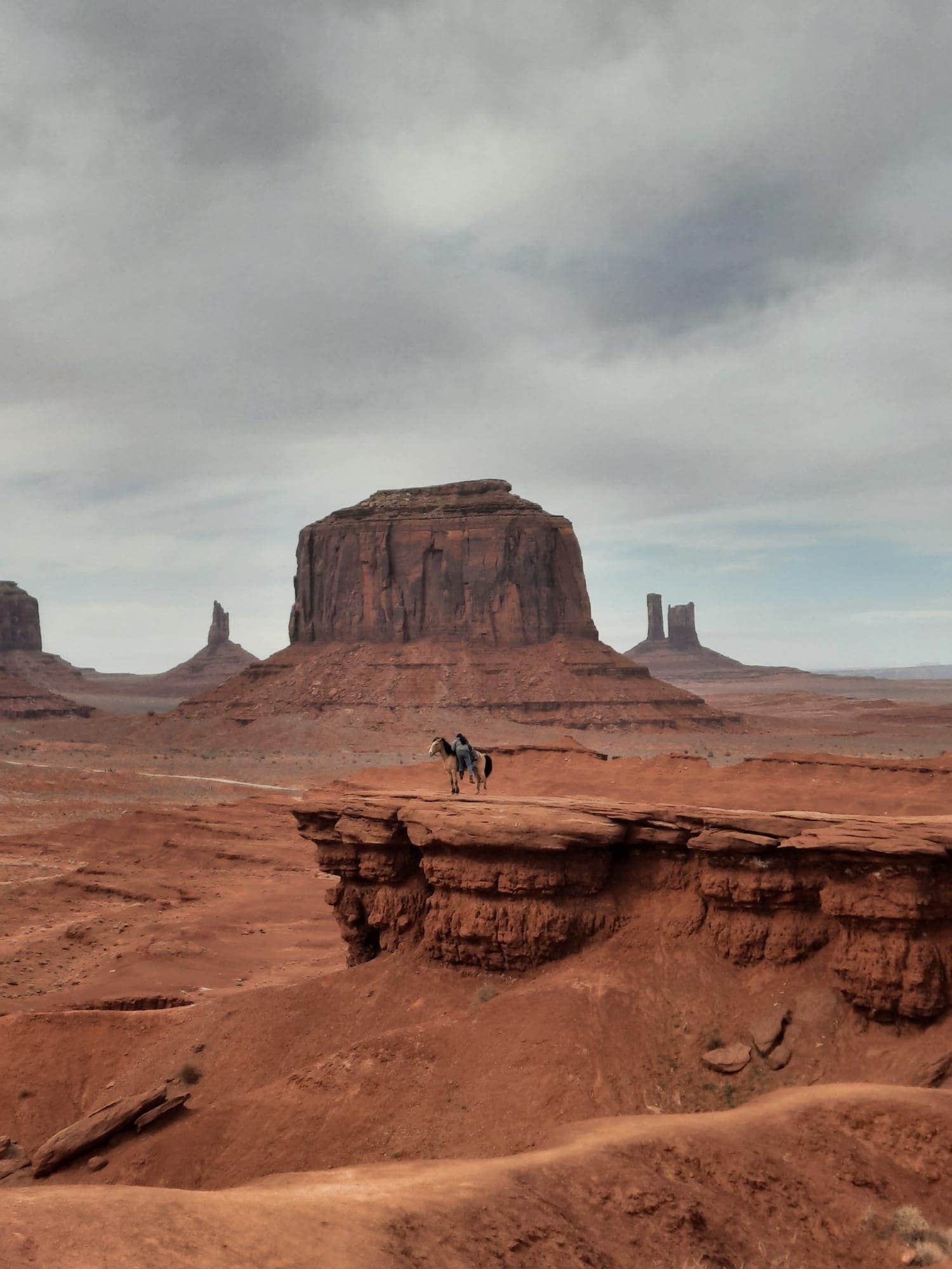 Julian M.'s photo of camping with a horse at Monument Valley KOA near Oljato-Monument Valley, UT