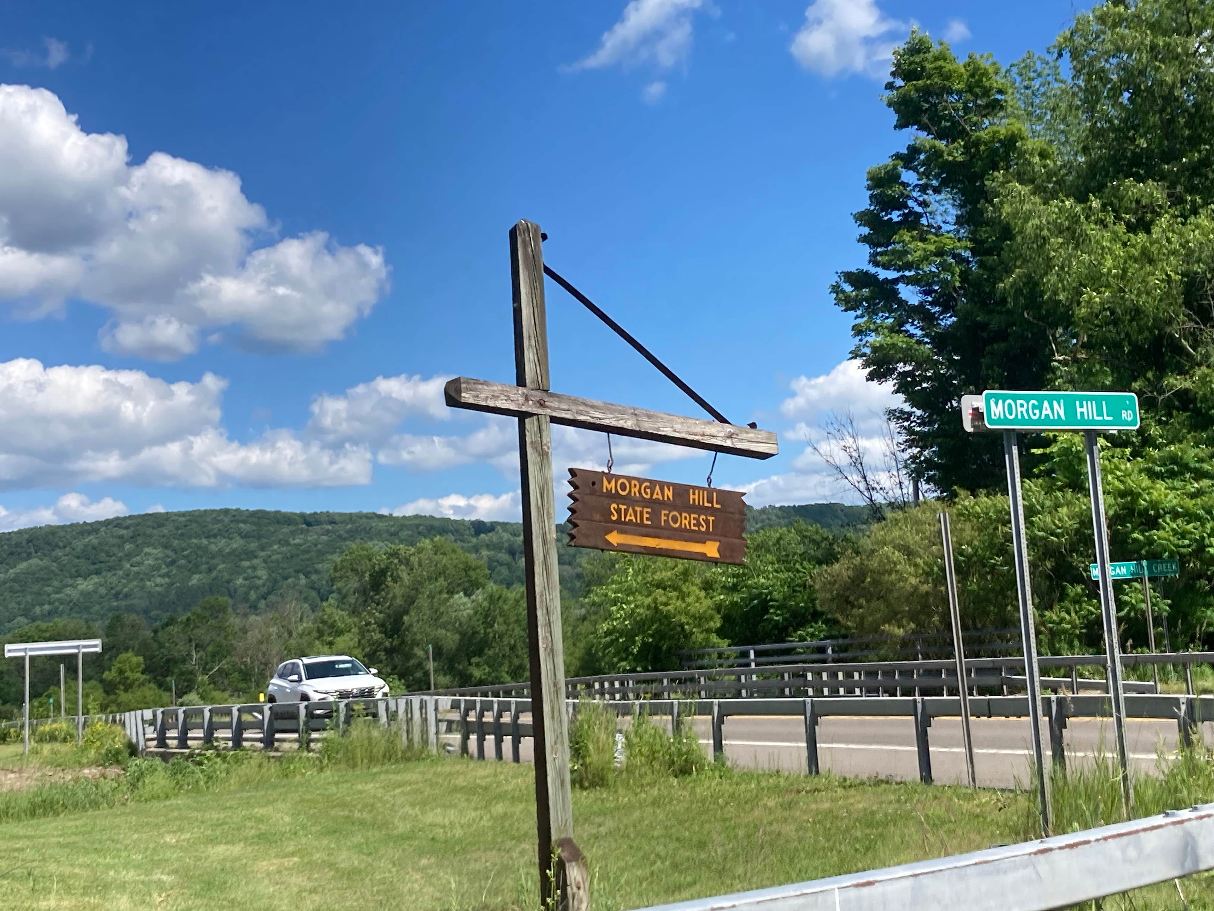 Janet R.'s photo of a dispersed camping area at Morgan Hill Forest—Onondaga Trailhead campground near Syracuse, NY