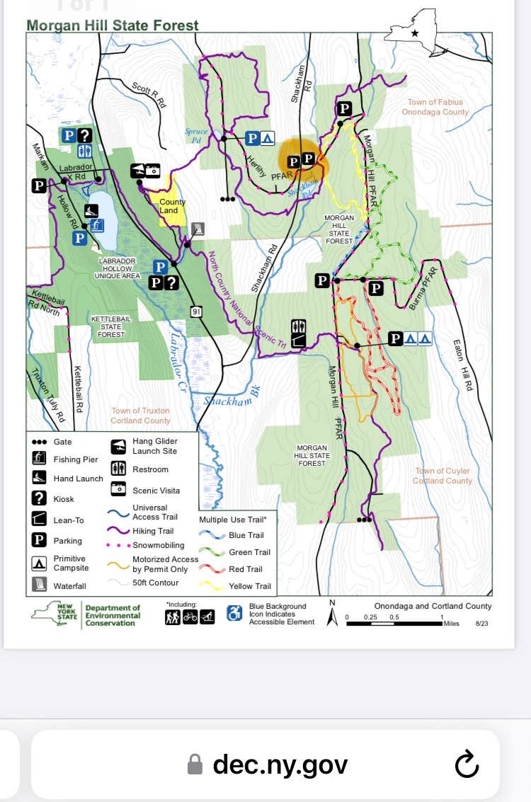 Camper-submitted photo at Morgan Hill State Forest Dispersed near Syracuse, NY