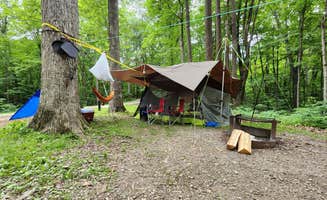rickie F.'s photo of tent camping at Oak Ridge Camping Area — Morgan-Monroe State Forest near Heltonville, IN
