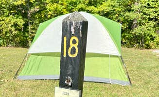 Joe B.'s photo of tent camping at Oak Ridge Camping Area — Morgan-Monroe State Forest near Trafalgar, IN