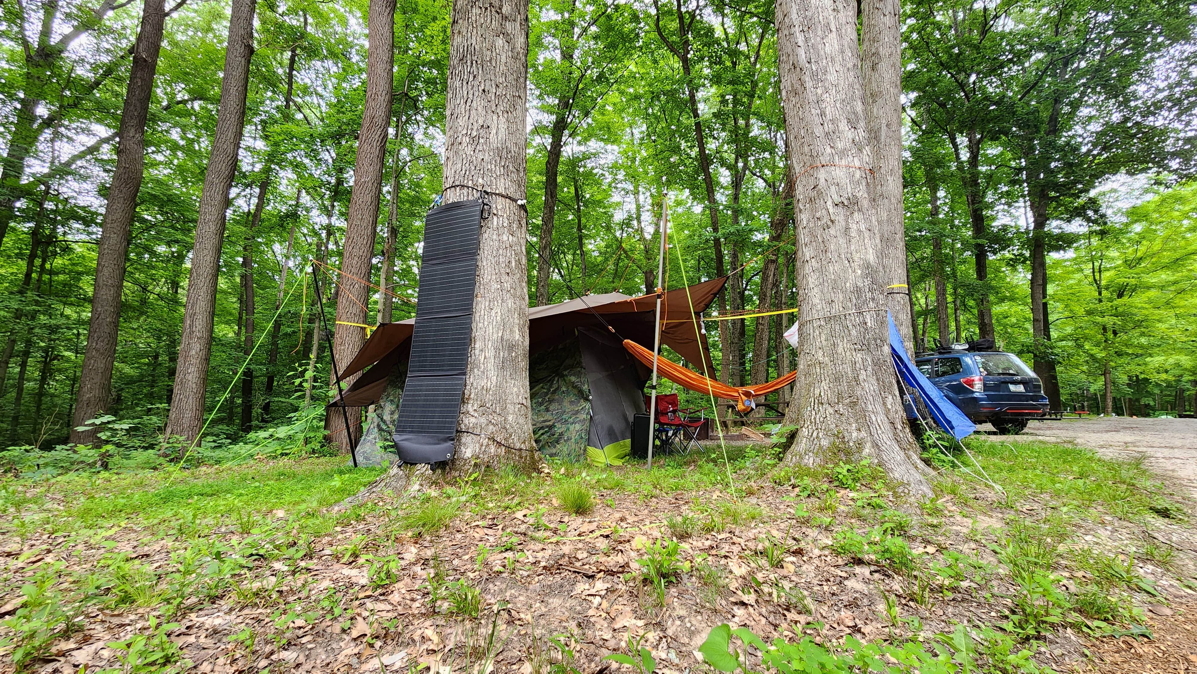 rickie F.&#x27;s photo of glamping accommodations at Oak Ridge Camping Area — Morgan-Monroe State Forest near Plainfield, IN