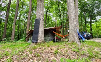 rickie F.'s photo of glamping accommodations at Oak Ridge Camping Area — Morgan-Monroe State Forest near Brownsburg, IN