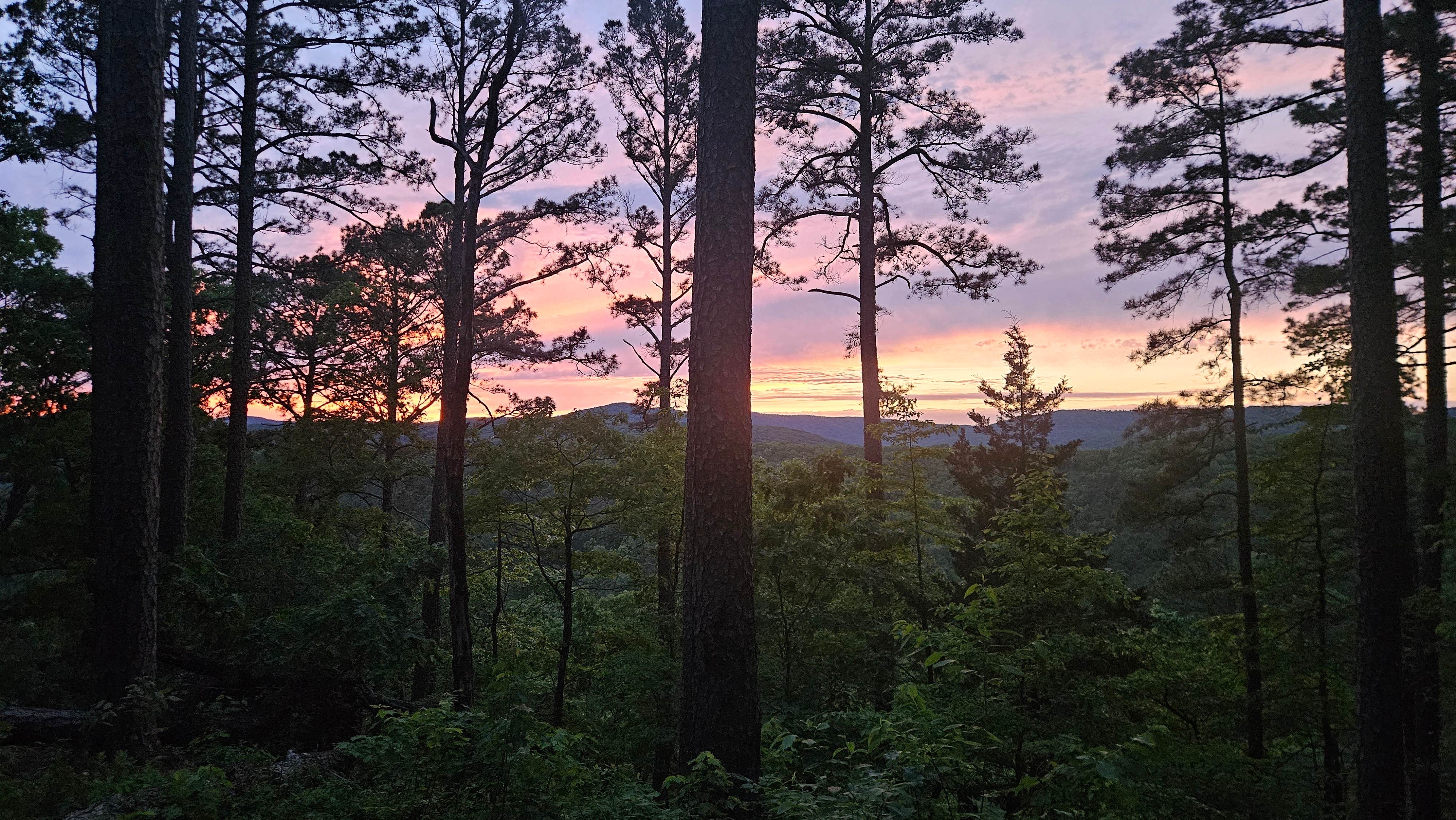 James S.'s photo of a dispersed camping area at Morgan Mtn Rd/Spy Rock Dispersed near Mulberry, AR