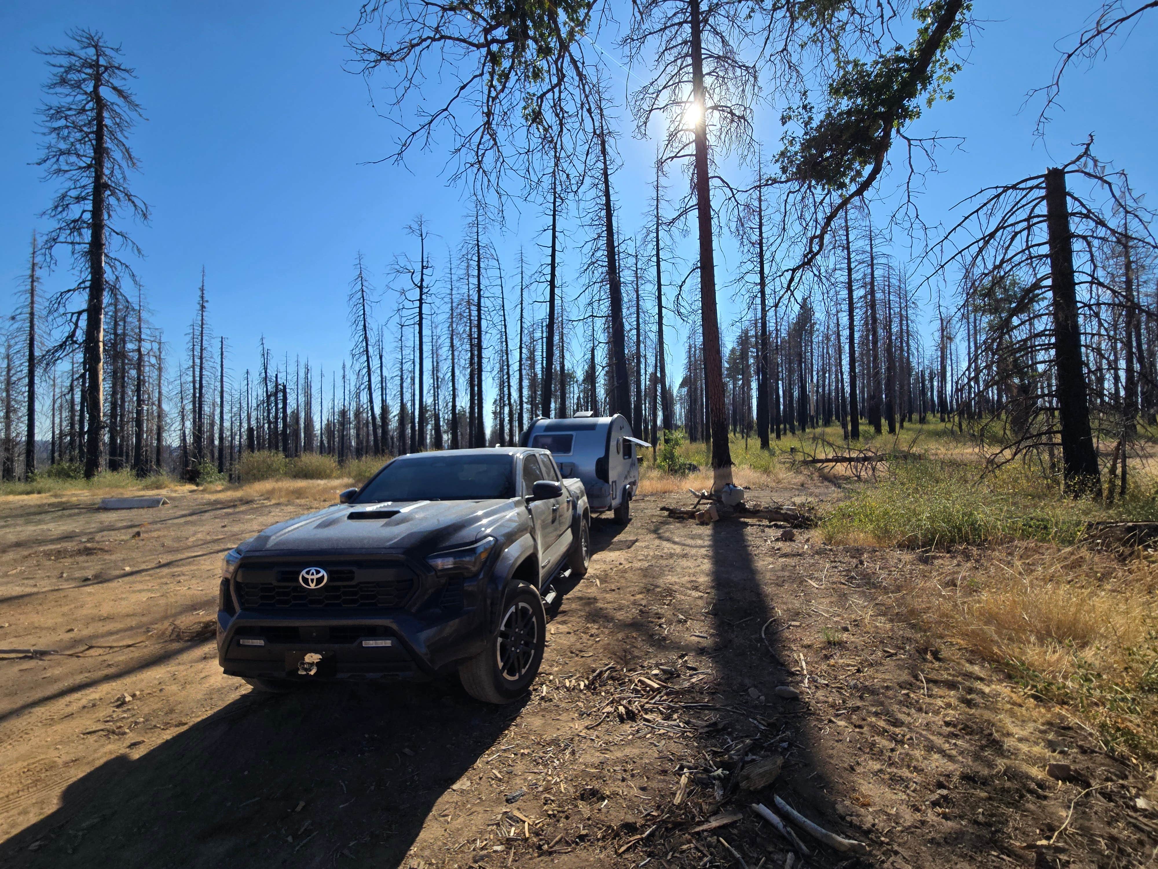Camping near Sand Flat Campground: Mormon Emigrant Trail Dispersed Pull Off, Grizzly Flats, California