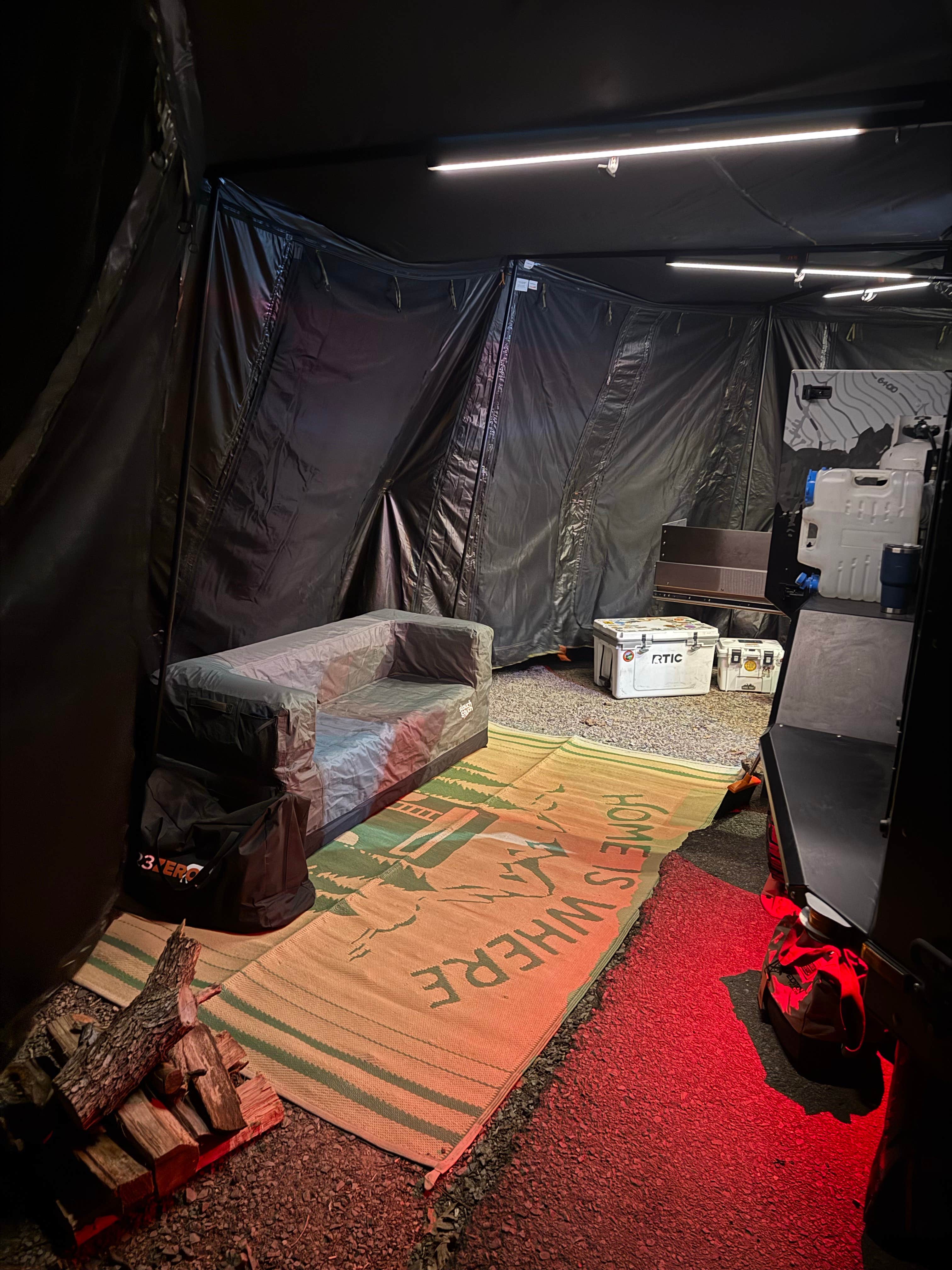 Kristine F.'s photo of glamping accommodations at Mount Magazine State Park Campground near Oark, AR