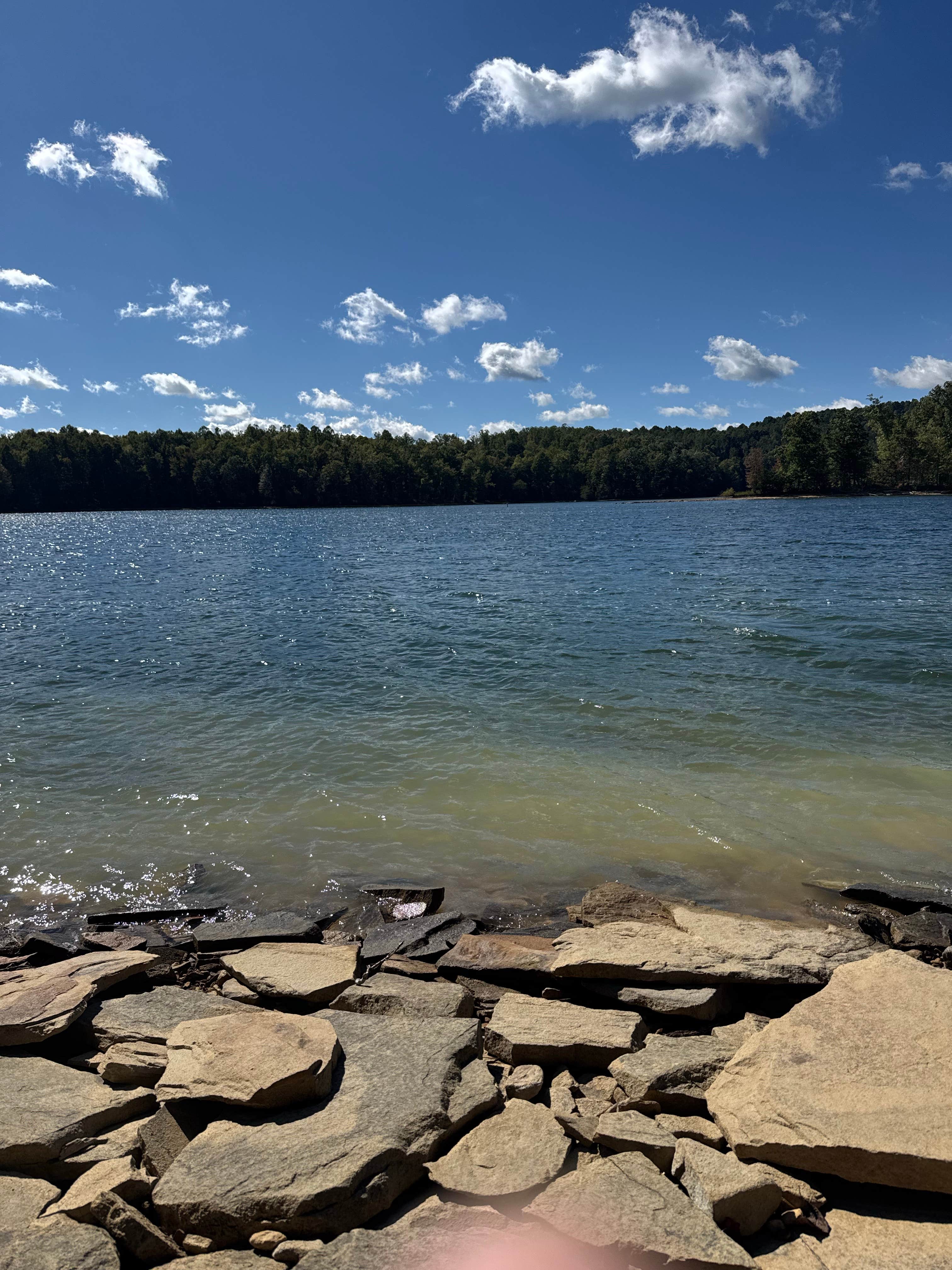 Camper-submitted photo at mountain lake campground near Summersville Lake