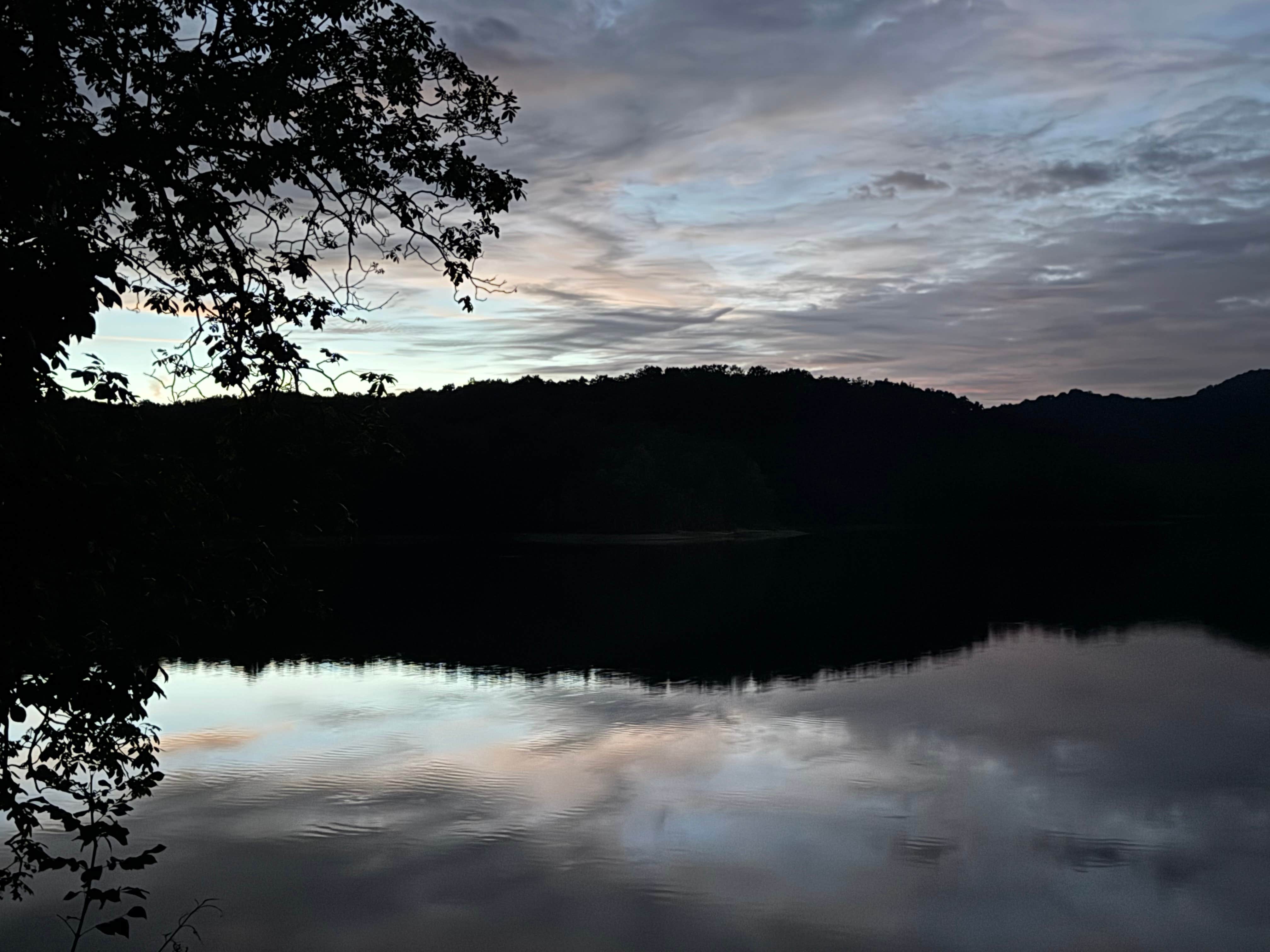 Camper-submitted photo at mountain lake campground near Summersville Lake