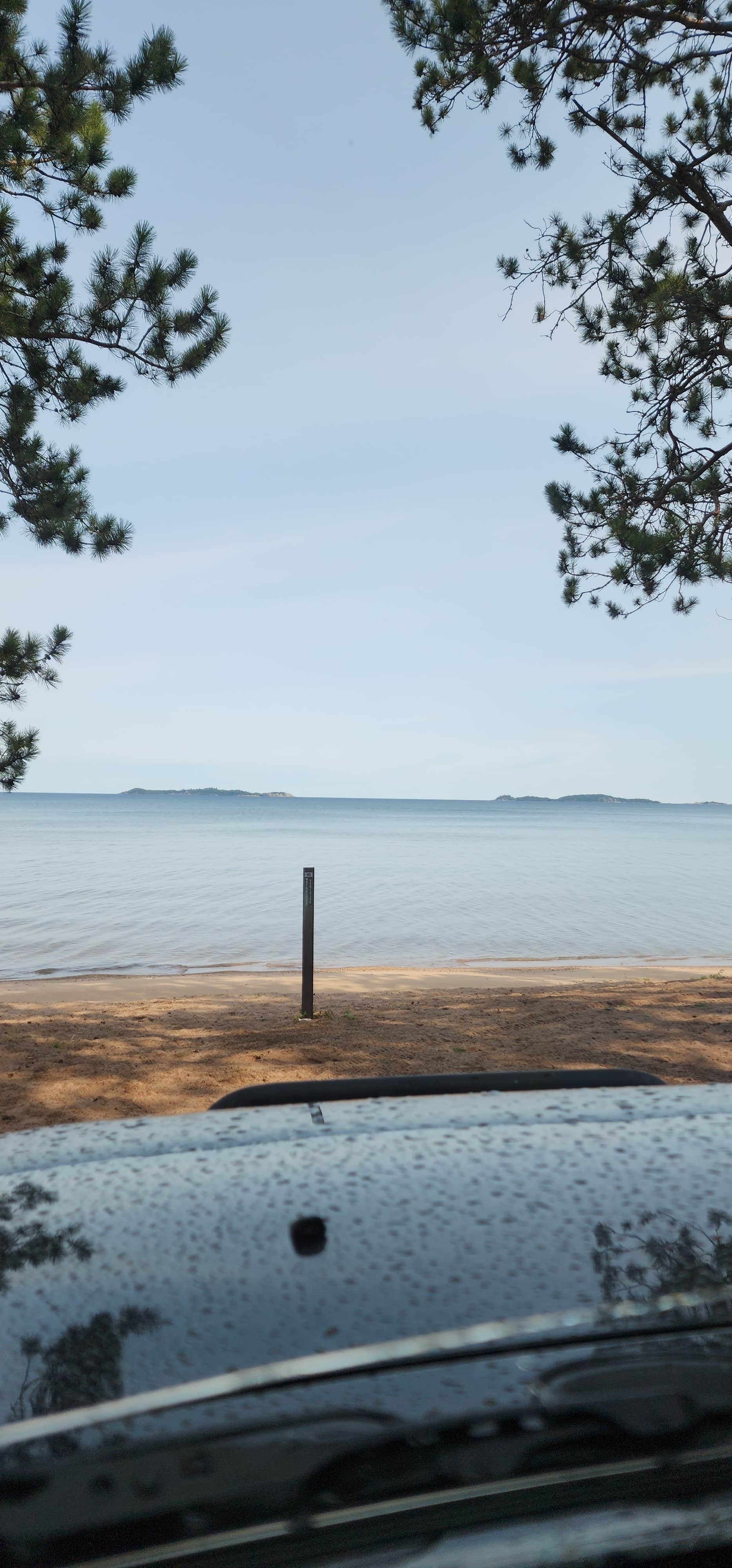 Richard O.'s photo of a dispersed camping area at Mouth of the Huron Dispersed Camping near Calumet, MI