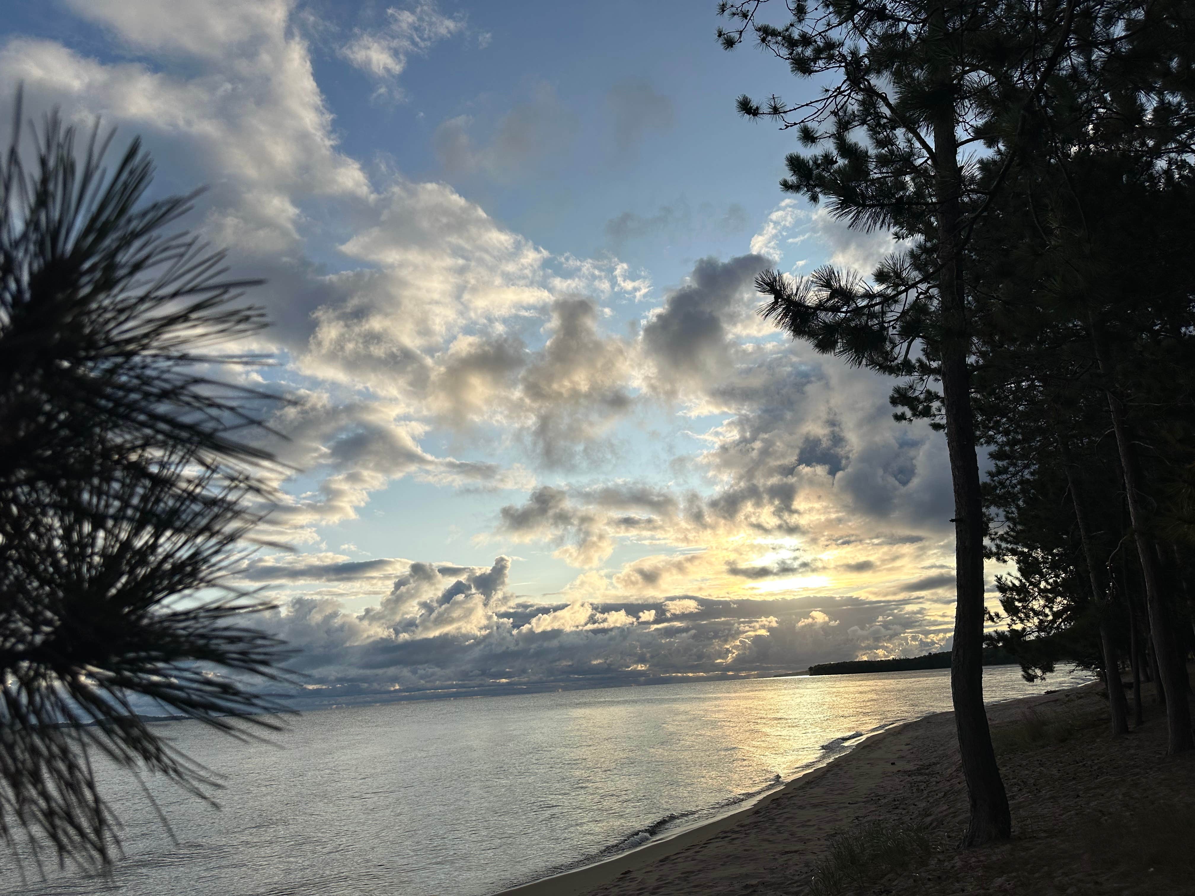 Gayle B.'s photo of a dispersed camping area at Mouth of the Huron Dispersed Camping near Skanee, MI
