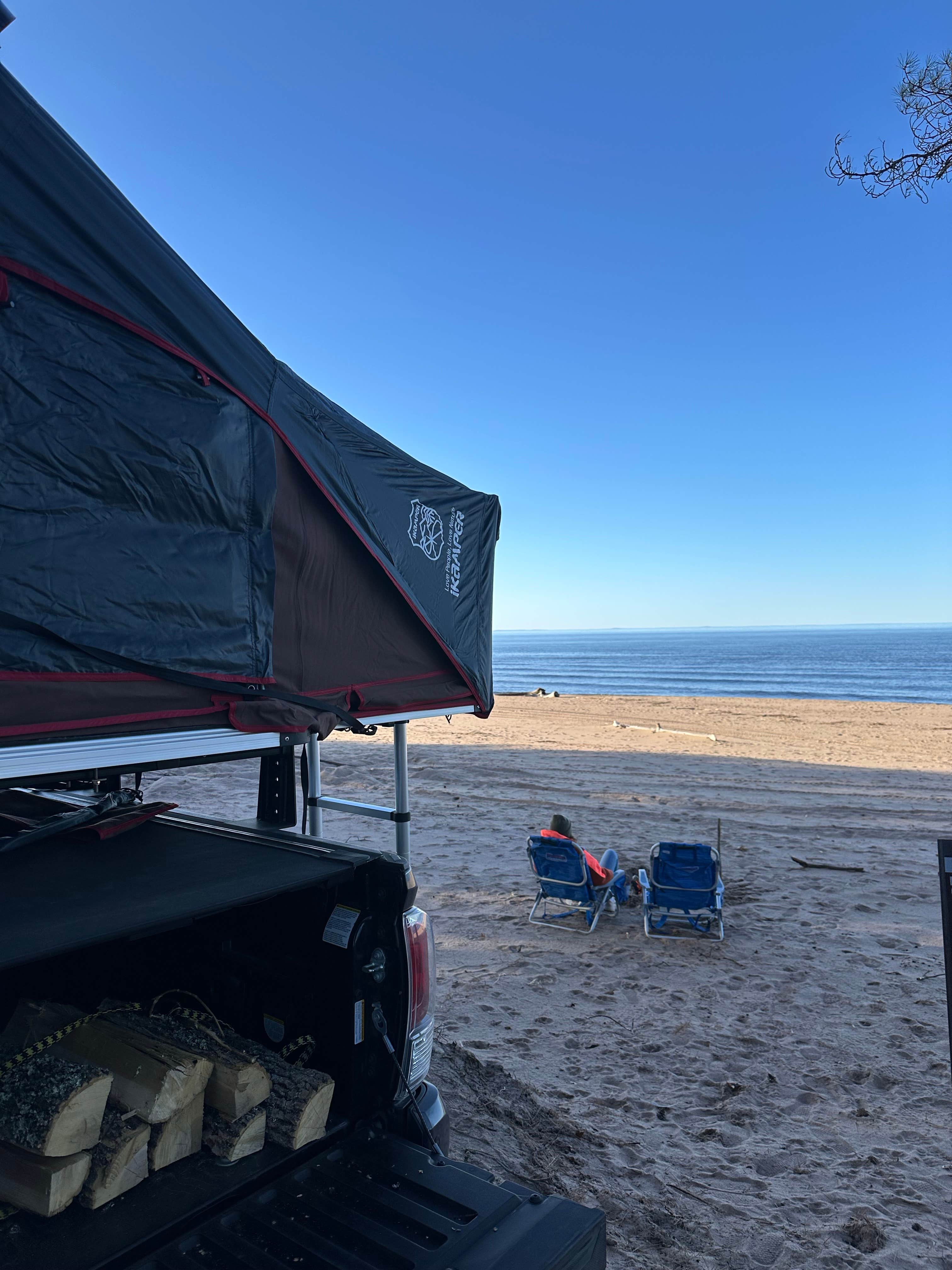 Collin N.'s photo at Mouth of the Huron Dispersed Camping near Copper Harbor, MI