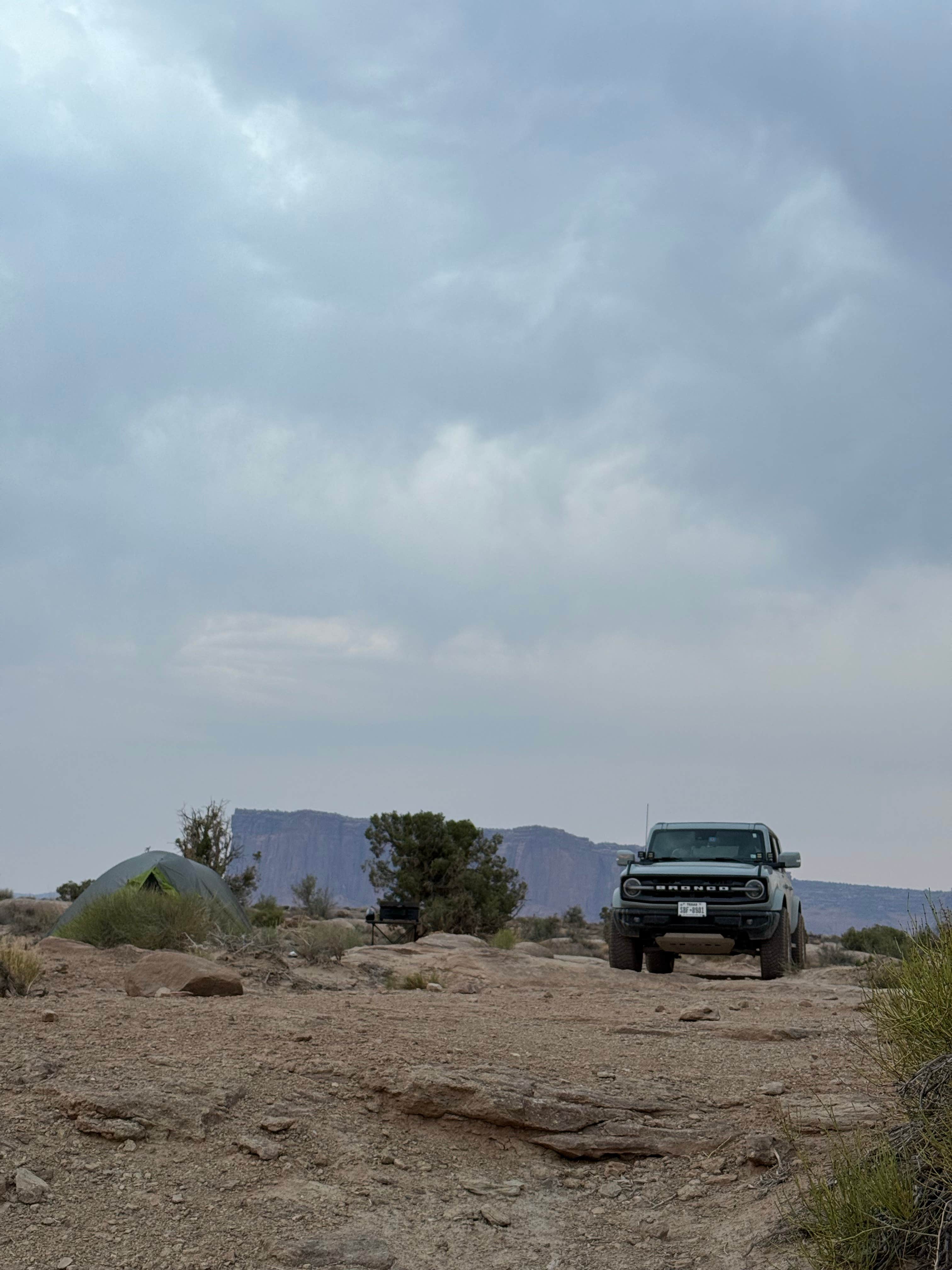 Ben's photo of tent camping at Murphy Hogback Backcountry Campsite — Canyonlands National Park near Hanksville, UT