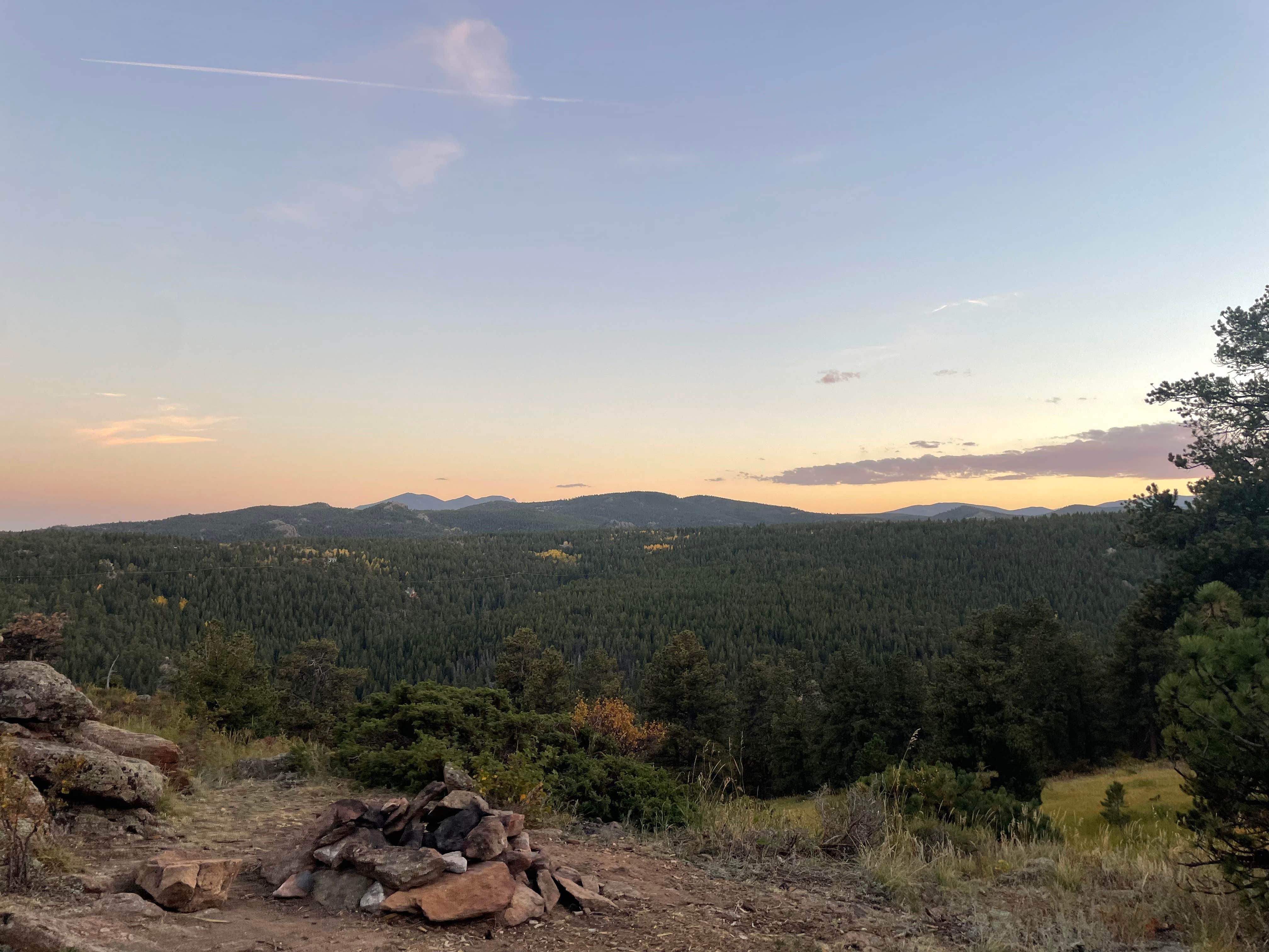 Lexi H.'s photo of a dispersed camping area at North Boulder Creek Dispersed Camping near Henderson, CO
