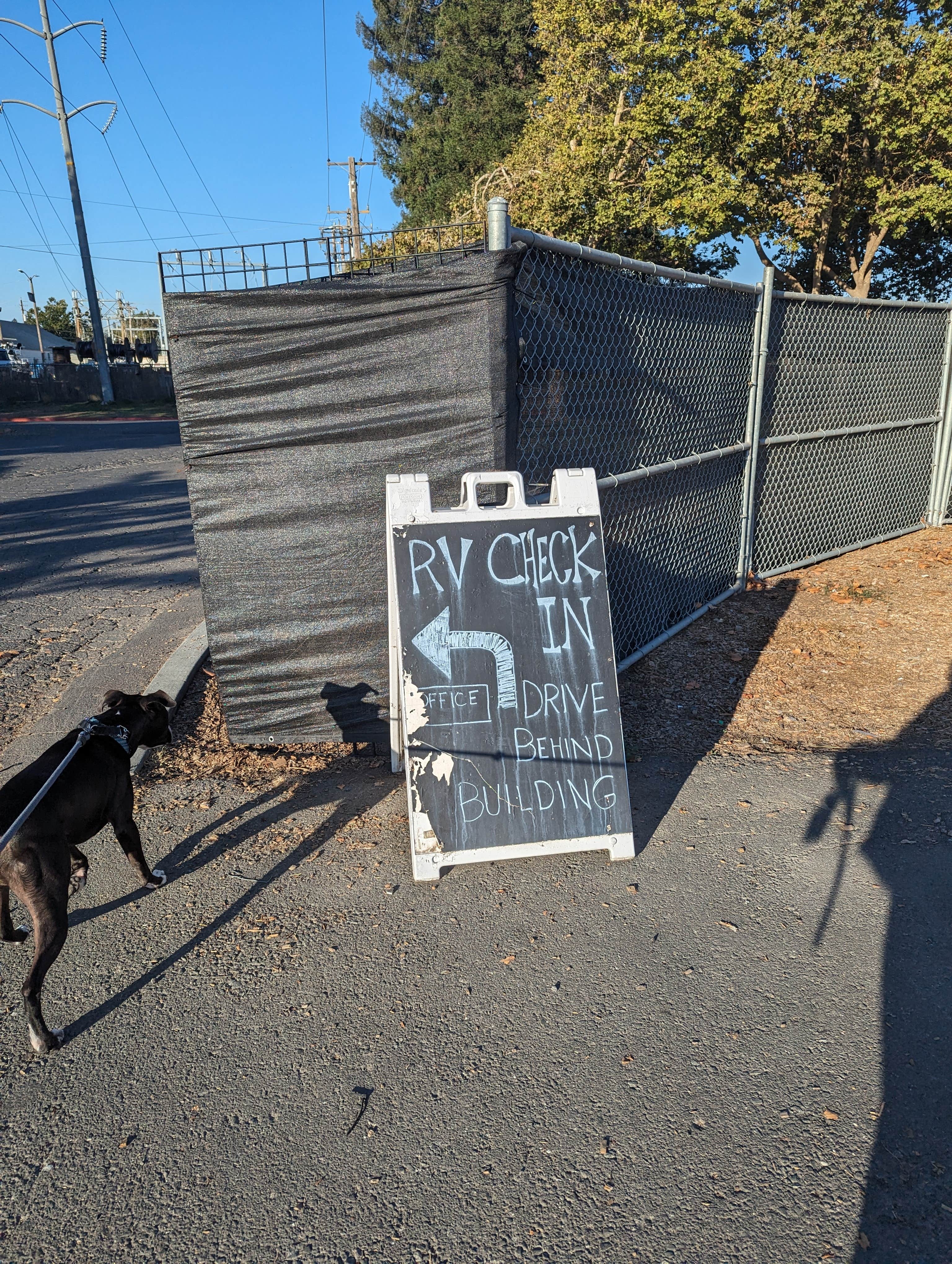 Kristi D.'s photo of camping with pets at Napa Valley Expo RV Park near Winters, CA