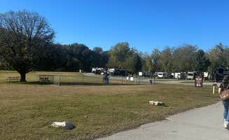 Alisa P.'s photo of camping with pets at Nashville KOA Resort near J Percy Priest Lake