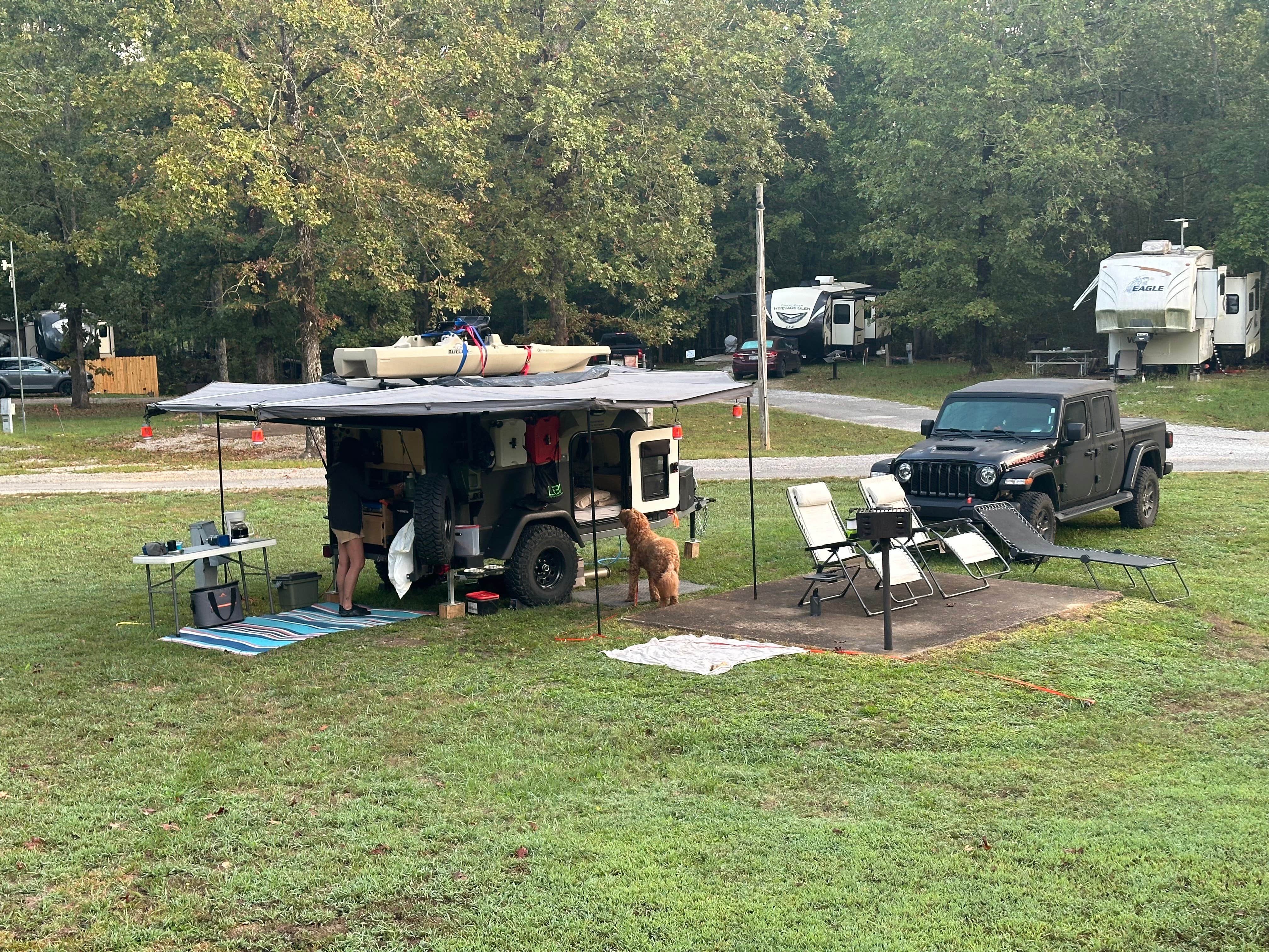 Sable A.'s photo of rv camping at Thousand Trails Natchez Trace near Natchez Trace Parkway