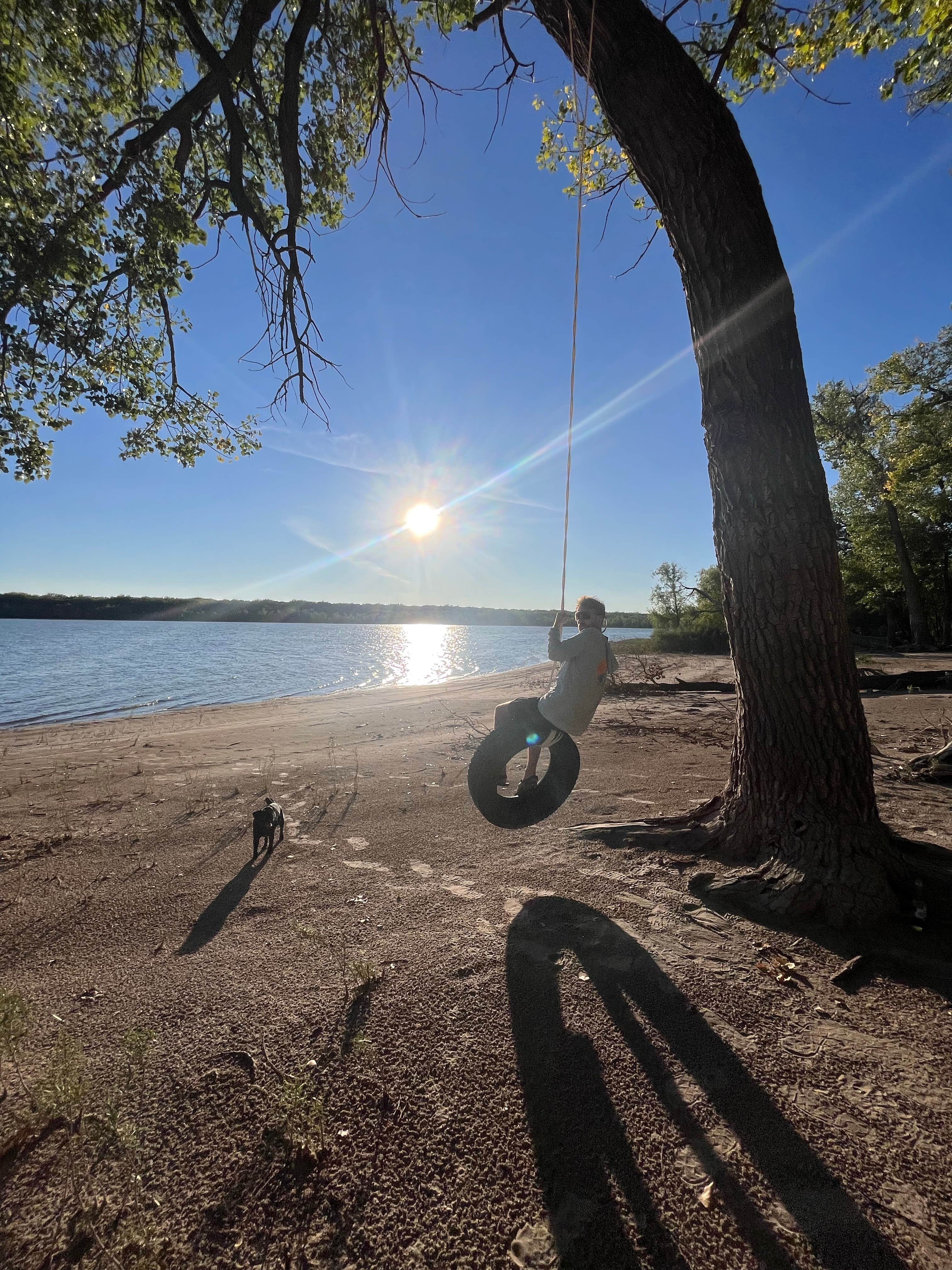 Jennifer H.'s photo of camping with pets at West Wind - Lake Minatare SRA near Bridgeport, NE