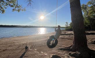 Jennifer H.'s photo of camping with pets at West Wind - Lake Minatare SRA near Alliance, NE