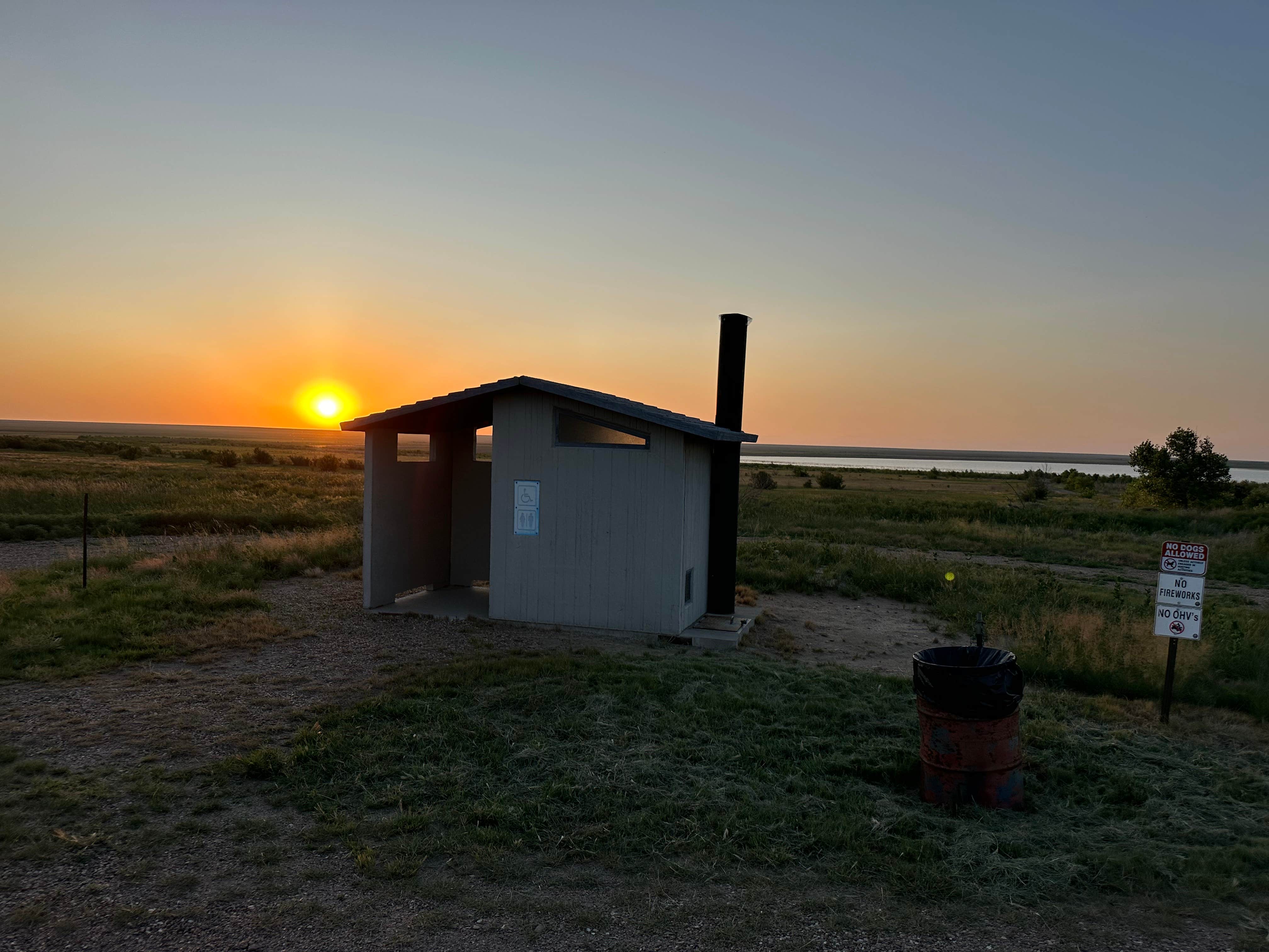 Glen F.'s photo of a dispersed camping area at Neenoshe Reservoir near Lamar, CO