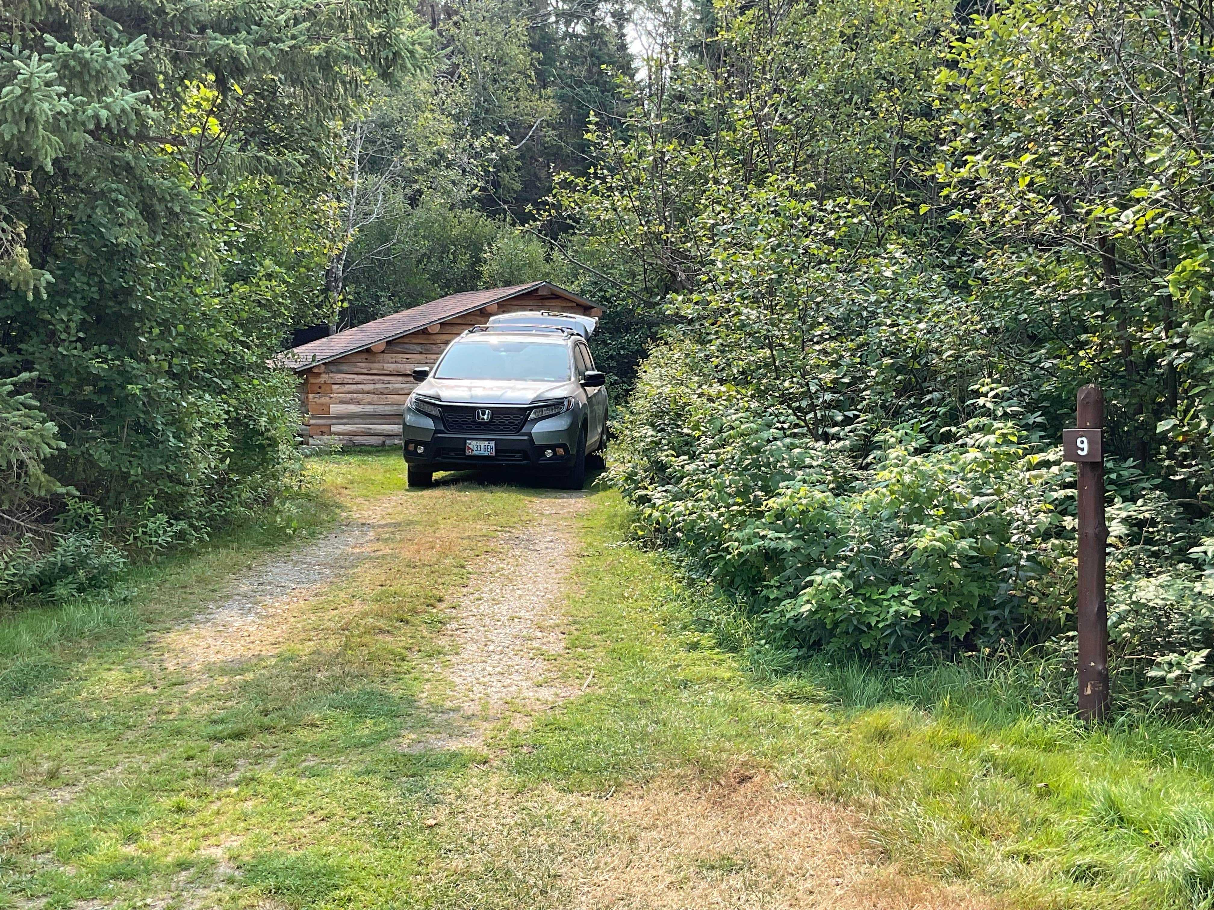 Portia H.'s photo of glamping accommodations at Nesowadnehunk Lake Wilderness Campground in Maine