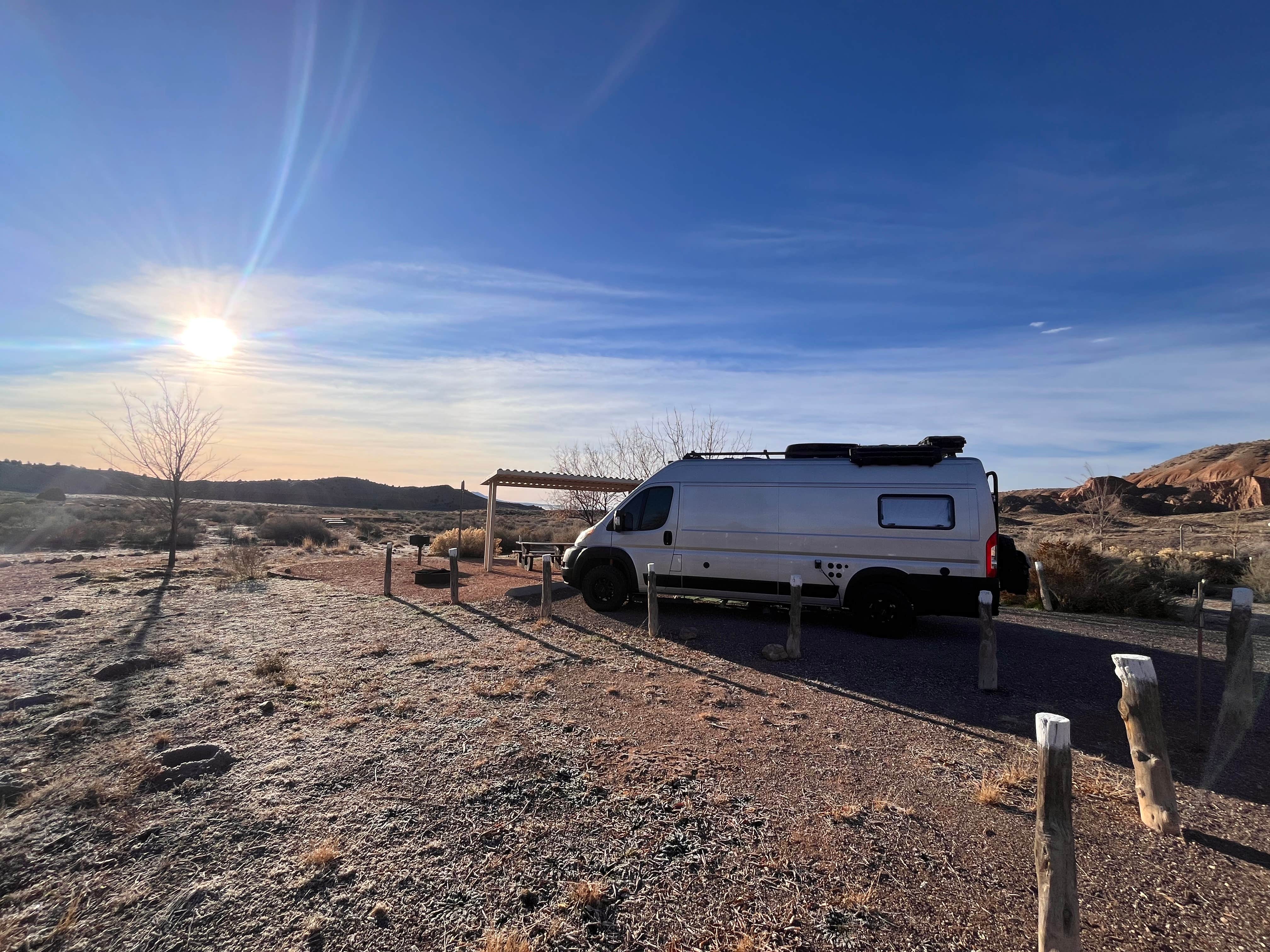 Julie F.'s photo of rv camping at Cathedral Gorge State Park Campground near Panaca, NV