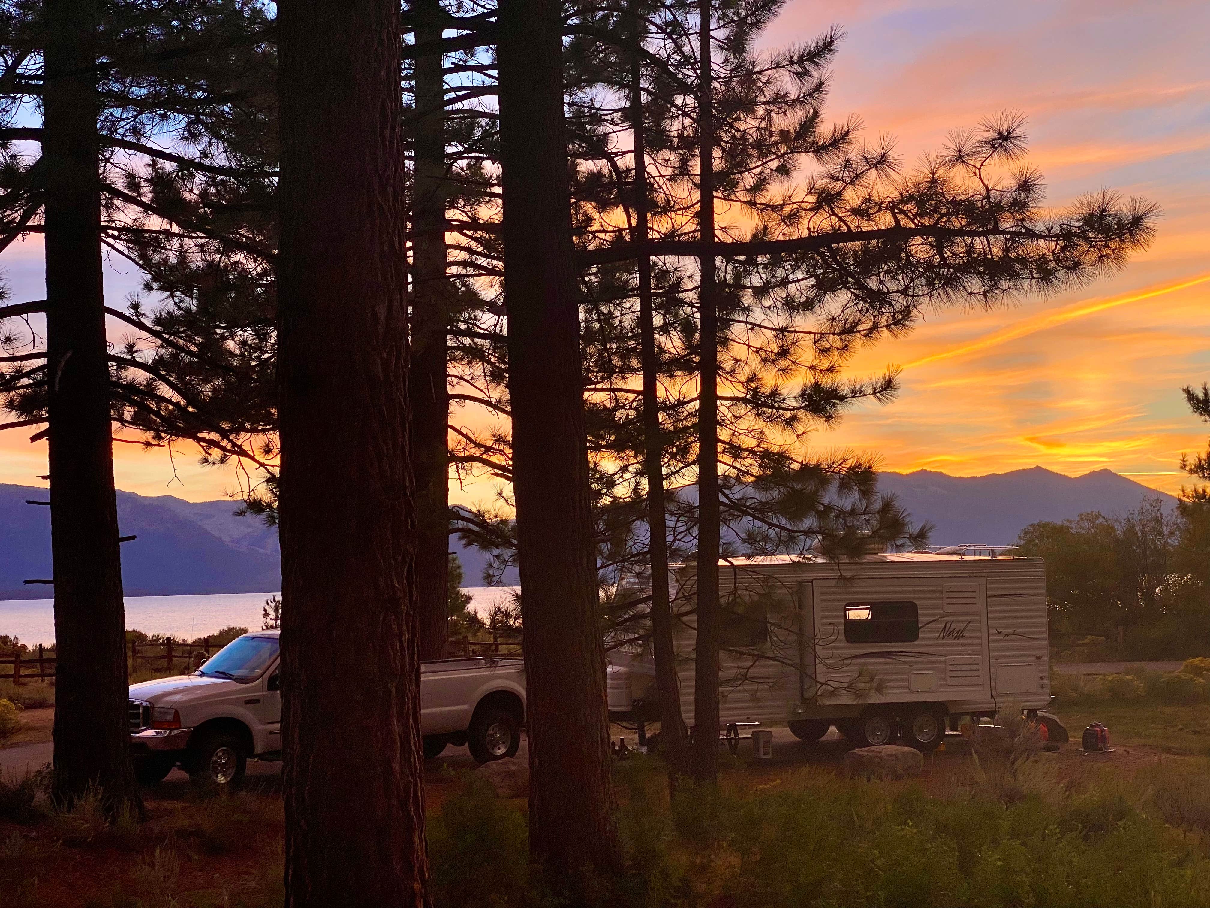 DEBRA A.'s photo of rv camping at Nevada Beach Campground and Day Use Pavilion near Lake Tahoe Basin Management Unit