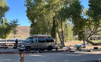Duranne C.'s photo of camping with pets at Topaz Lake Recreation Area near Bridgeport, CA
