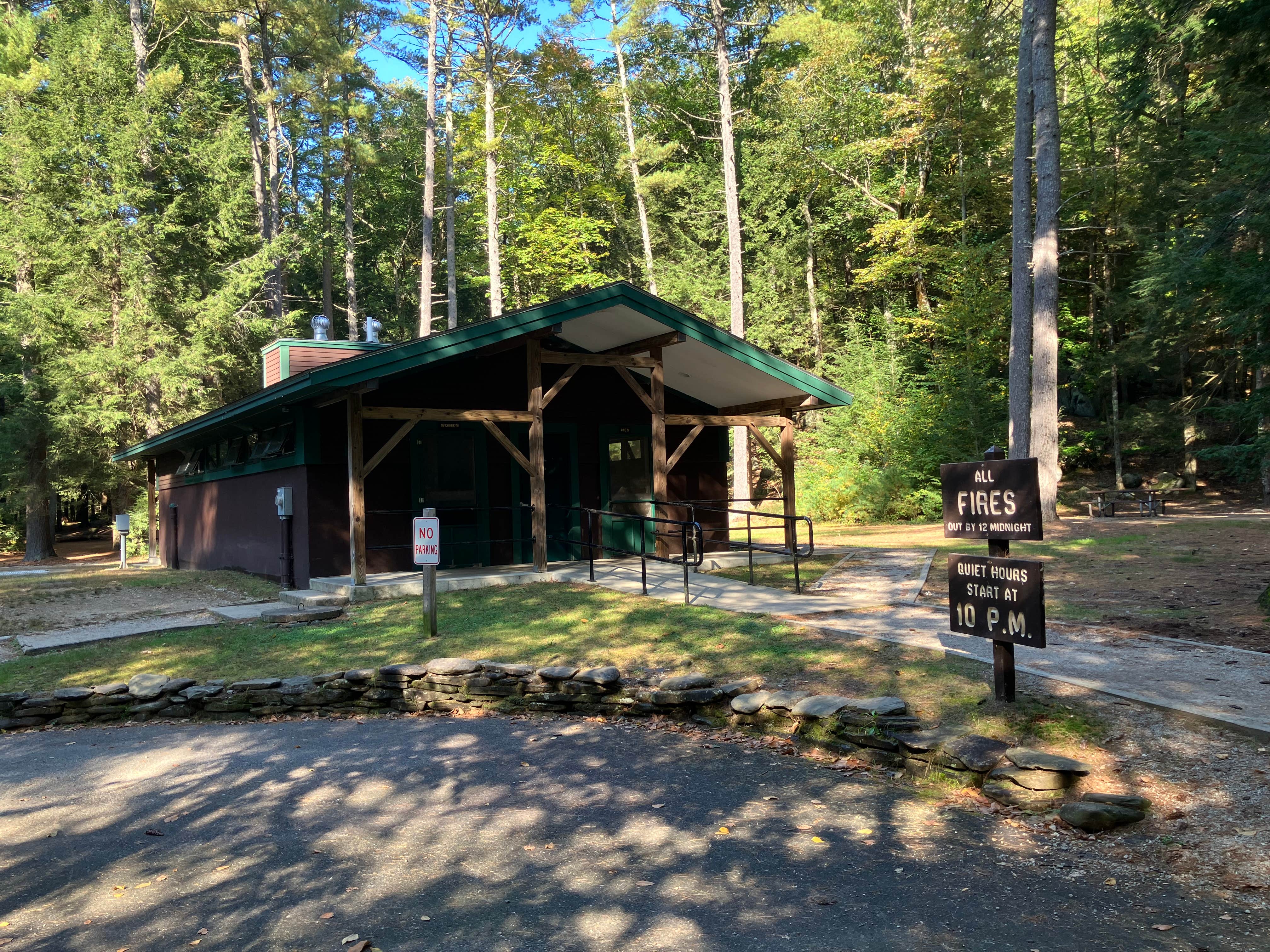 Roger W.'s photo of a cabin at Bear Brook State Park Campground near Hancock, NH