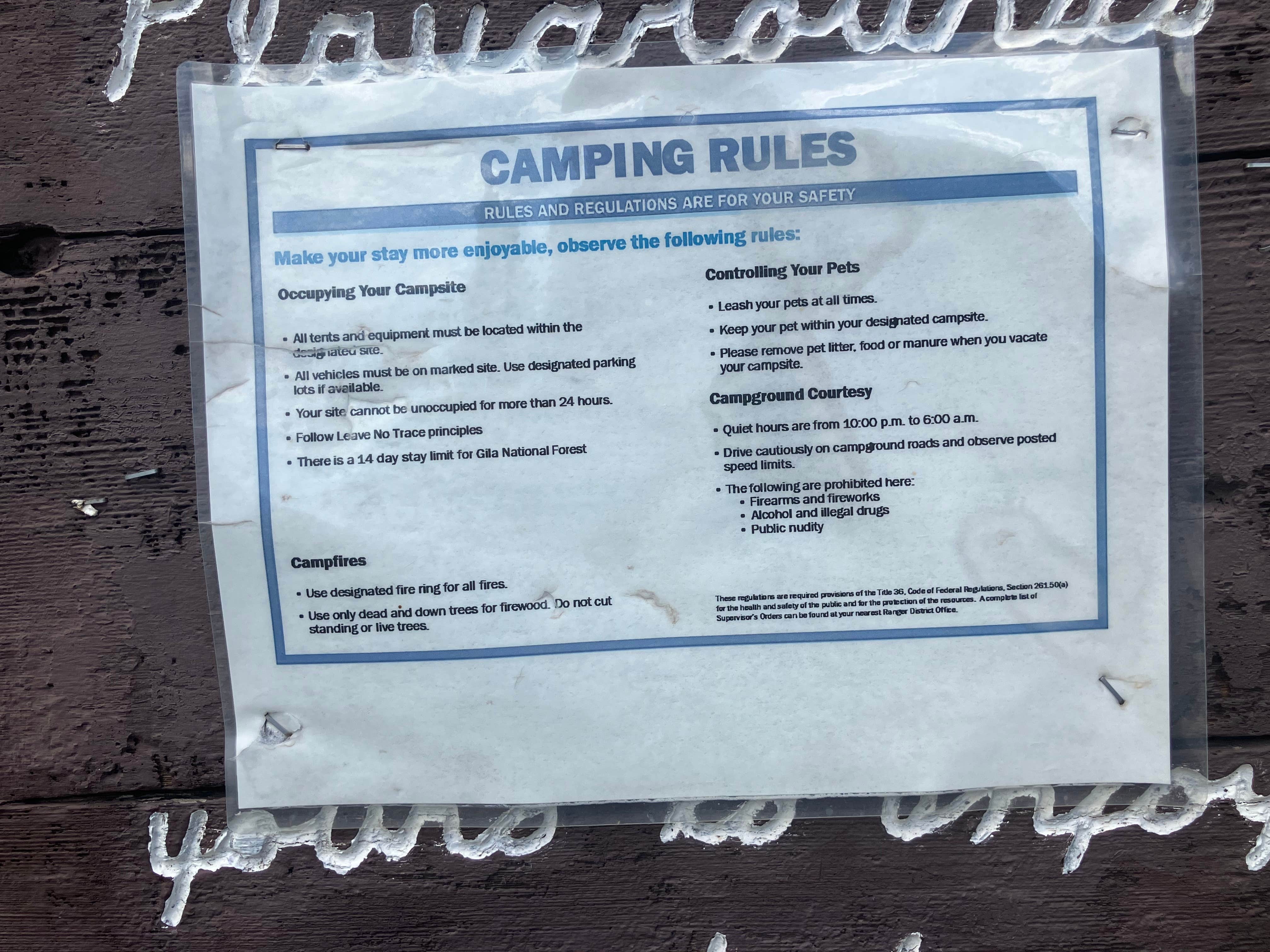 Camper-submitted photo at Bighorn Campground near Gila National Forest