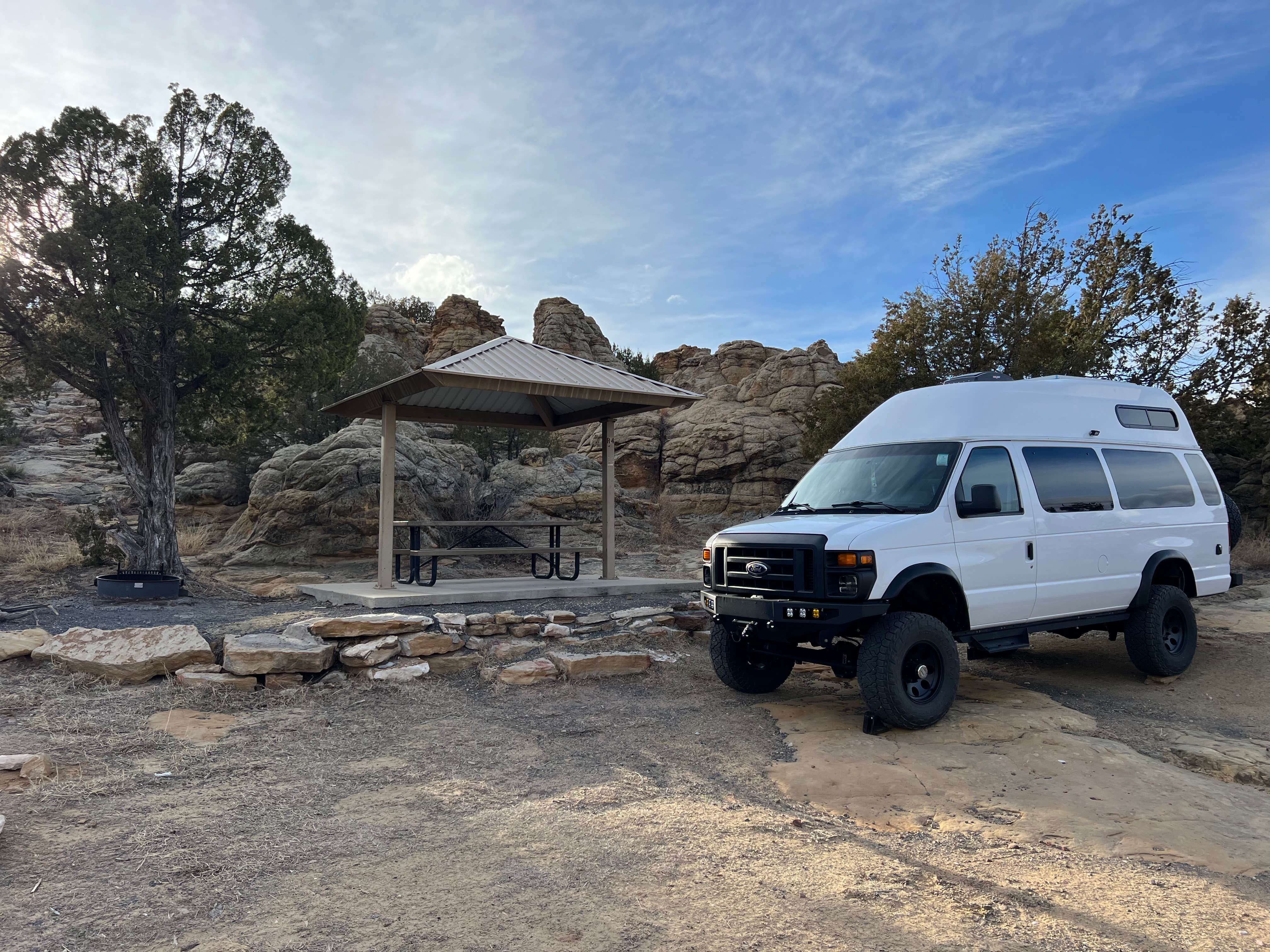 Meghan B.'s photo of rv camping at Clayton Lake State Park Campground near Capulin, NM