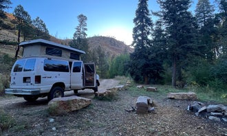 Camping near Rancheros de Santa Fe: Cow Creek Dispersed Camping Area, Tererro, New Mexico