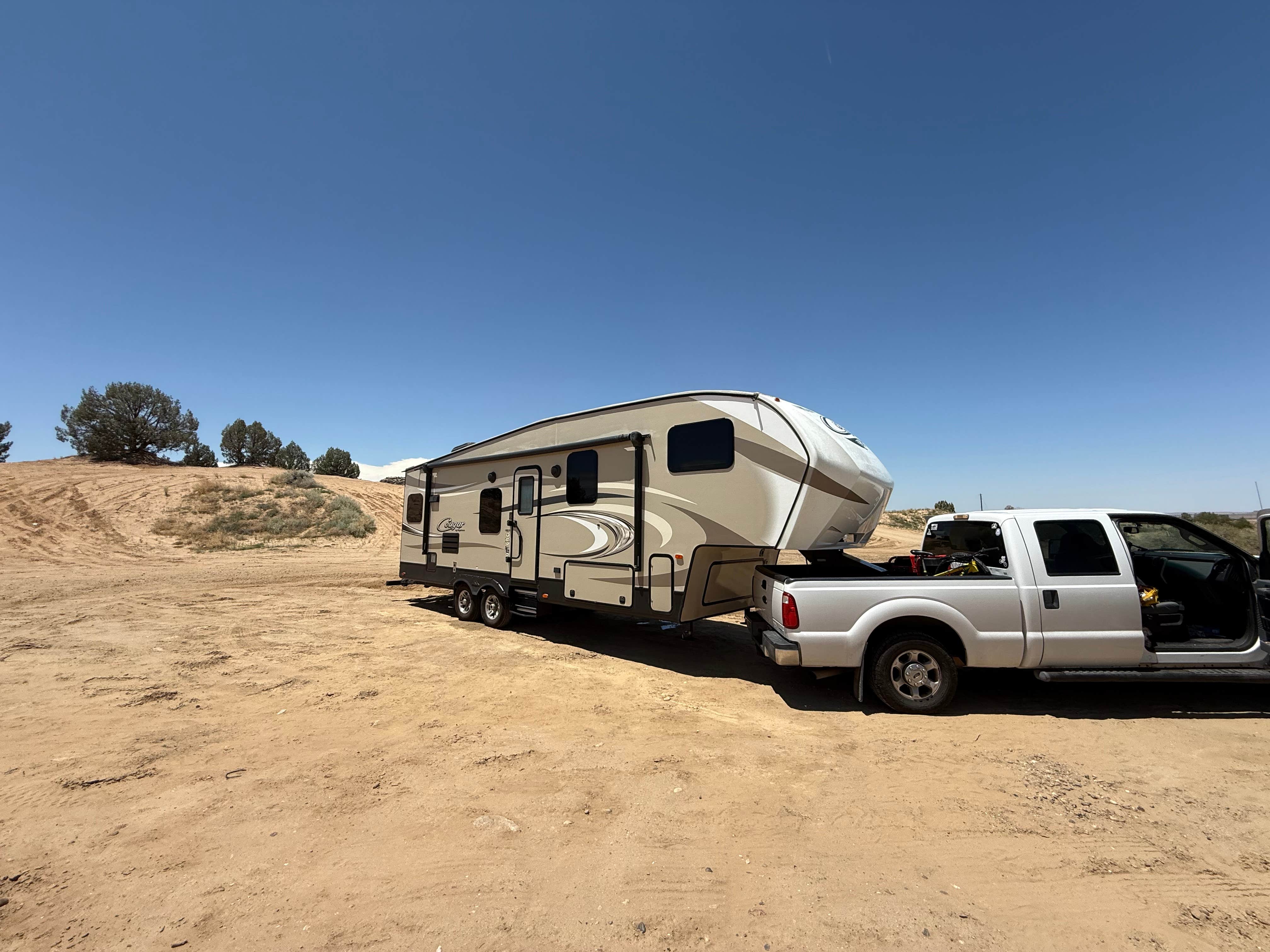 Michelle C.'s photo of rv camping at Dunes OHV Area near Newcomb, NM