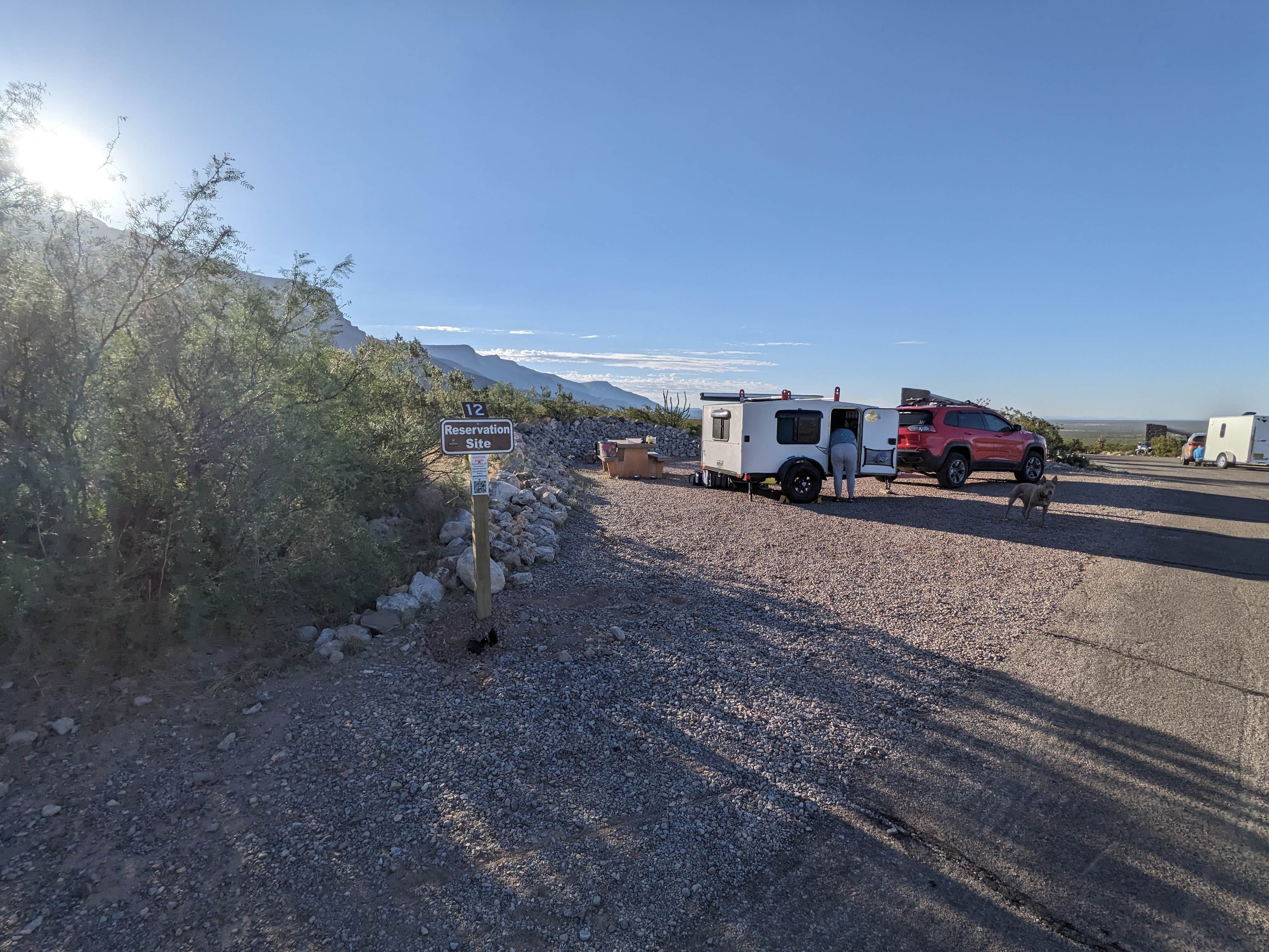 Kari M.'s photo of camping with pets at Oliver Lee Memorial State Park Campground in New Mexico