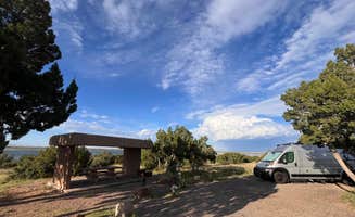 Julie F.'s photo of camping with pets at Juniper Campground — Santa Rosa Lake State Park near Pinos Altos, NM