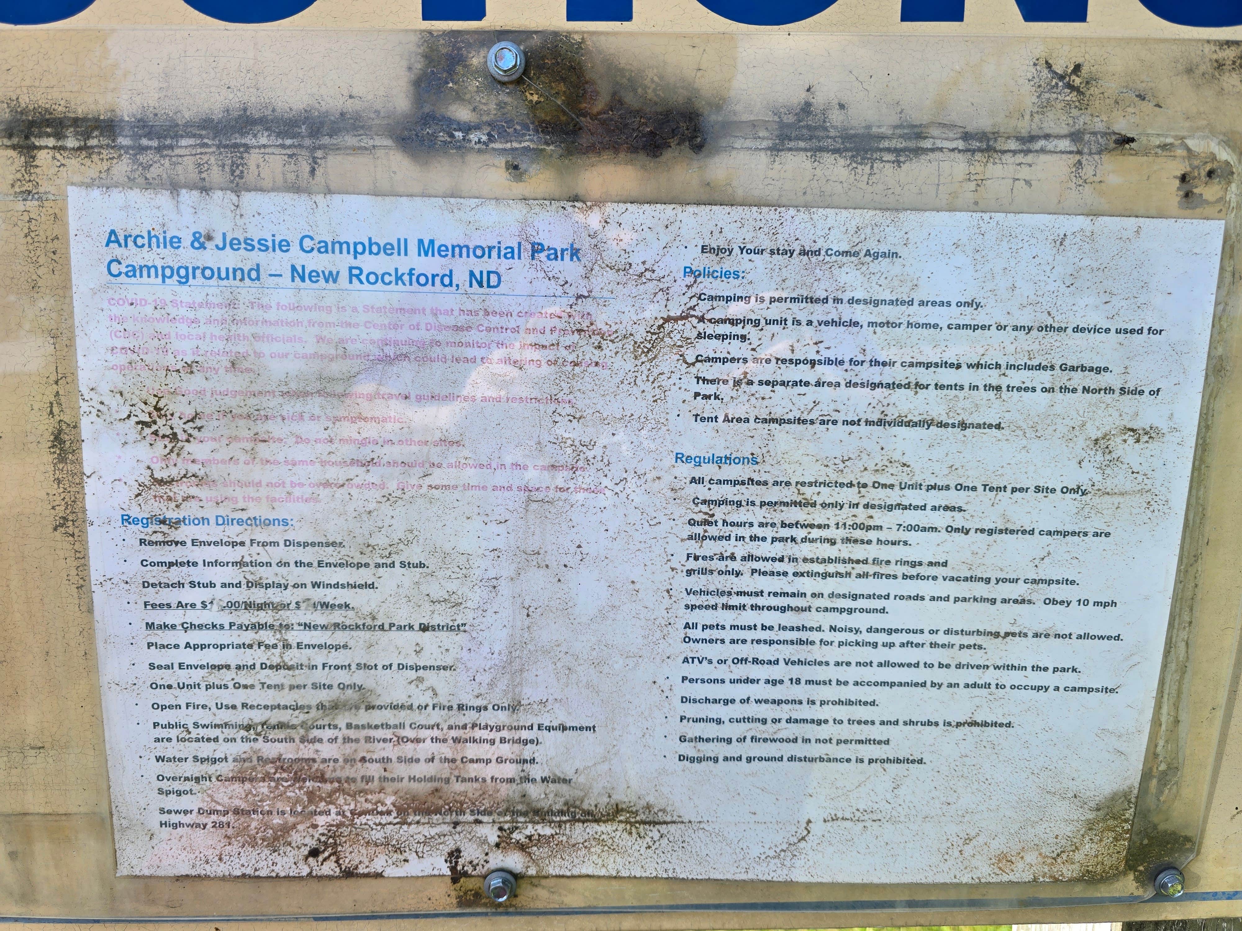 Camper-submitted photo at New Rockford Memorial near Fort Totten, ND