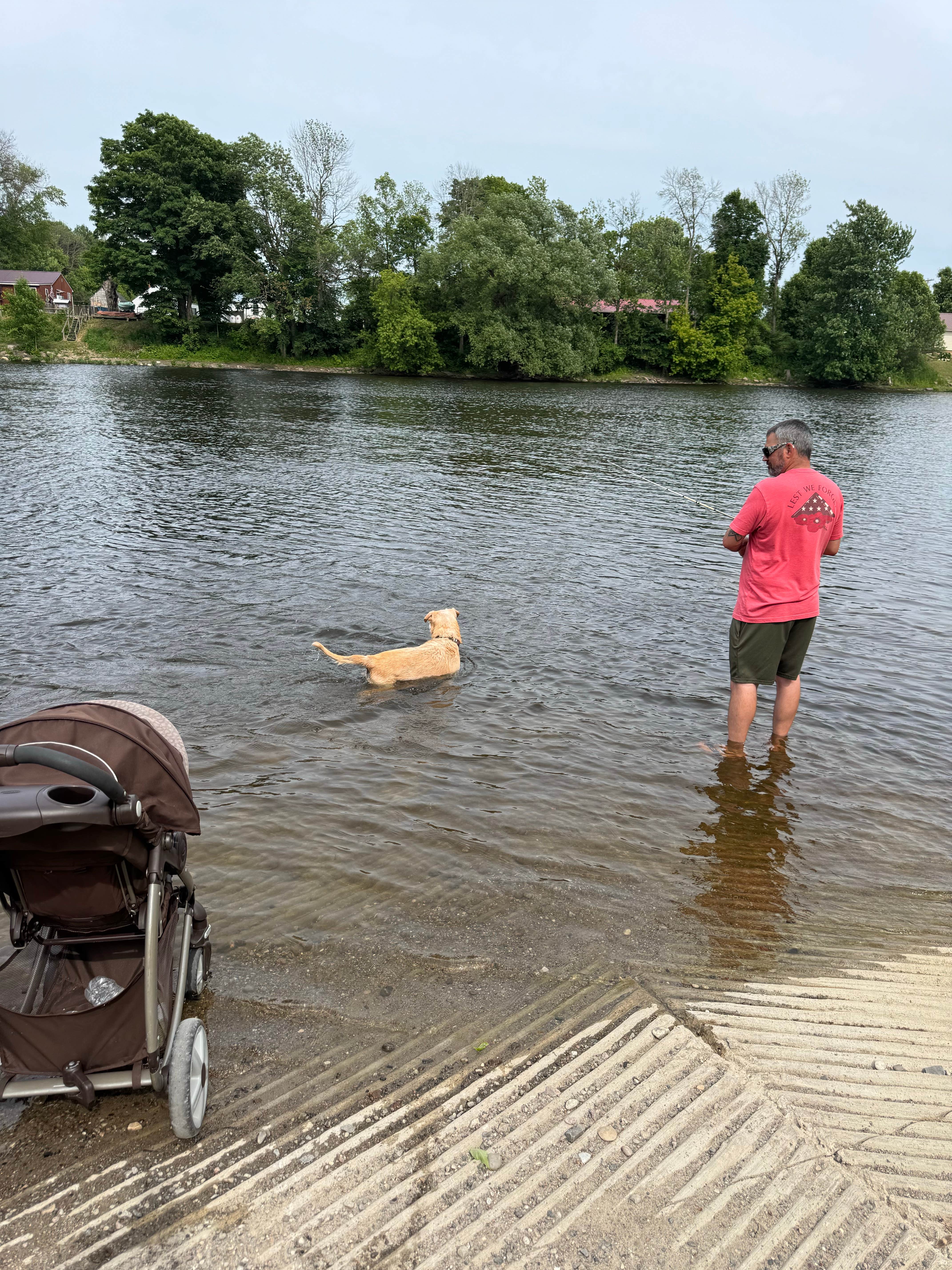 Tiffany H.'s photo of camping with pets at Eel Weir State Park Campground near Alexandria Bay, NY