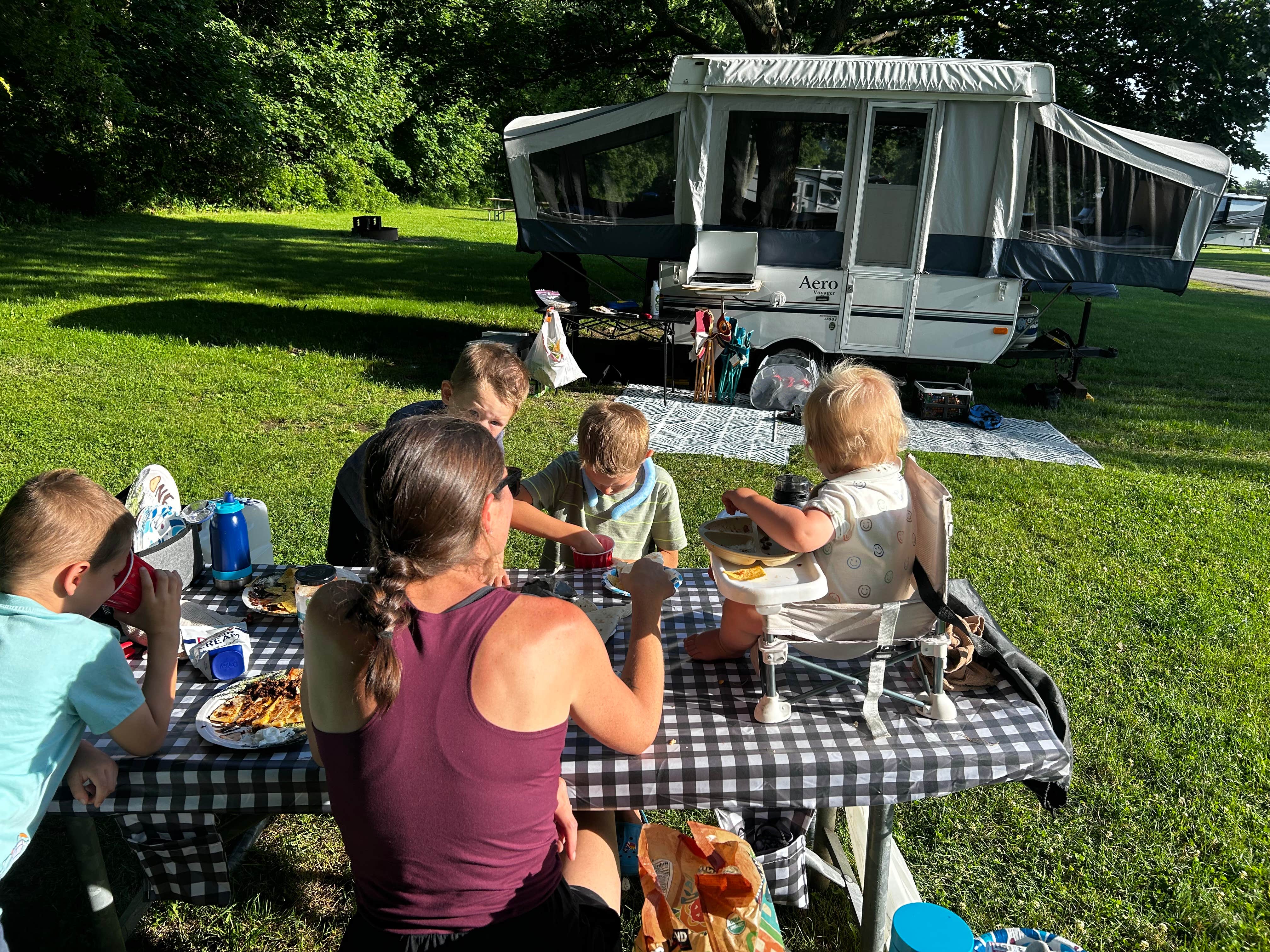 Andy B.'s photo of rv camping at Four Mile Creek State Park Campground near Wilson, NY