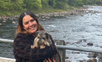 Emily F.'s photo of camping with pets at Sacandaga Campground — Adirondack Preserve near Sprakers, NY