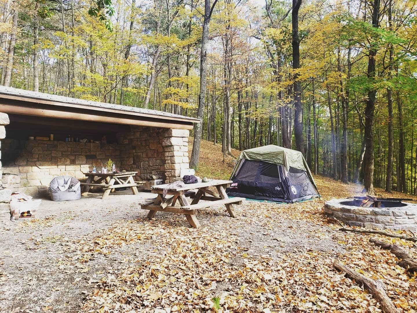 Misty  V.'s photo of tent camping at Ward Pound Ridge Reservation near Paterson, NJ