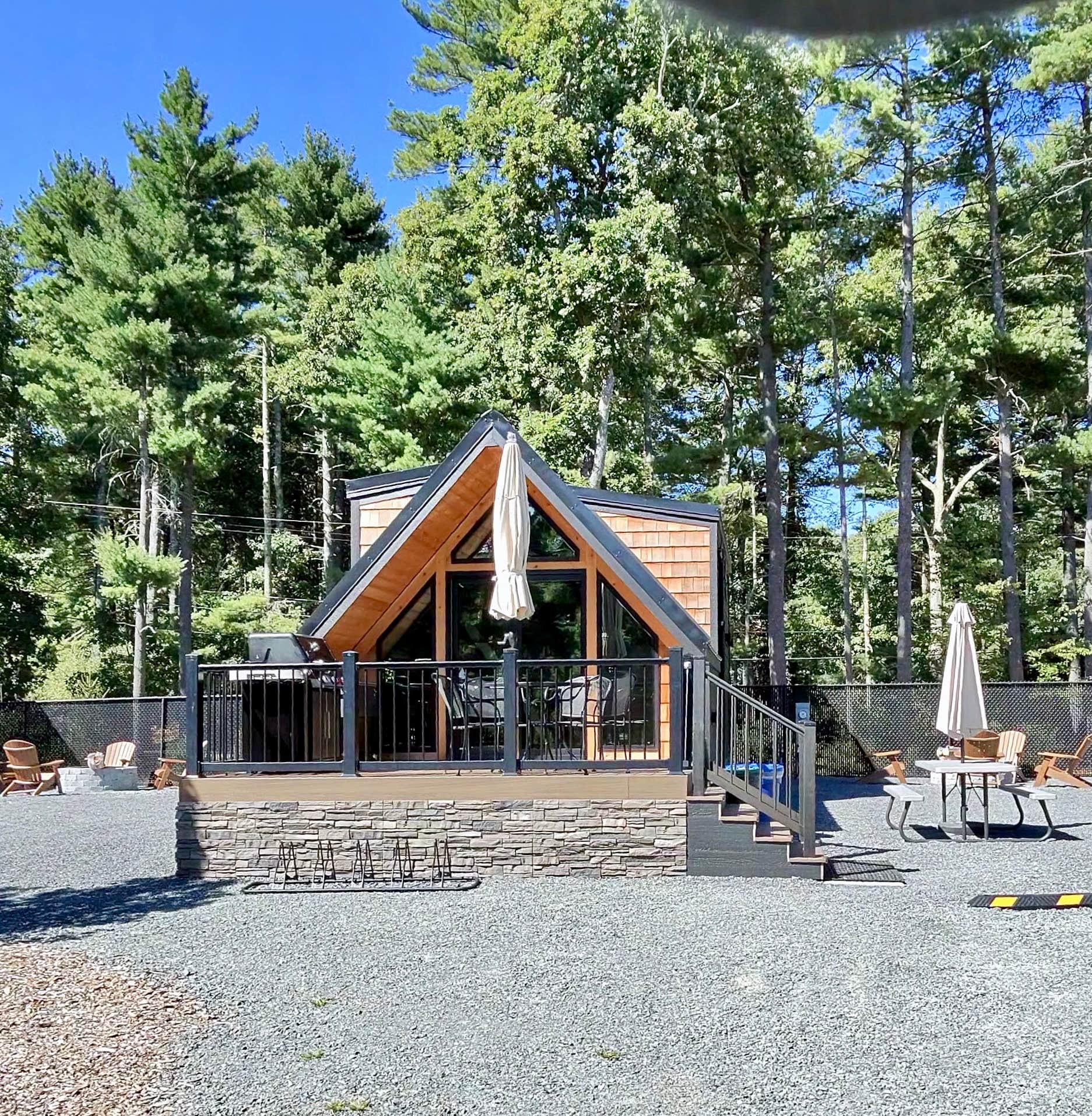 Kyle P.'s photo of a cabin at Normandy Farms Campground near Ballouville, CT