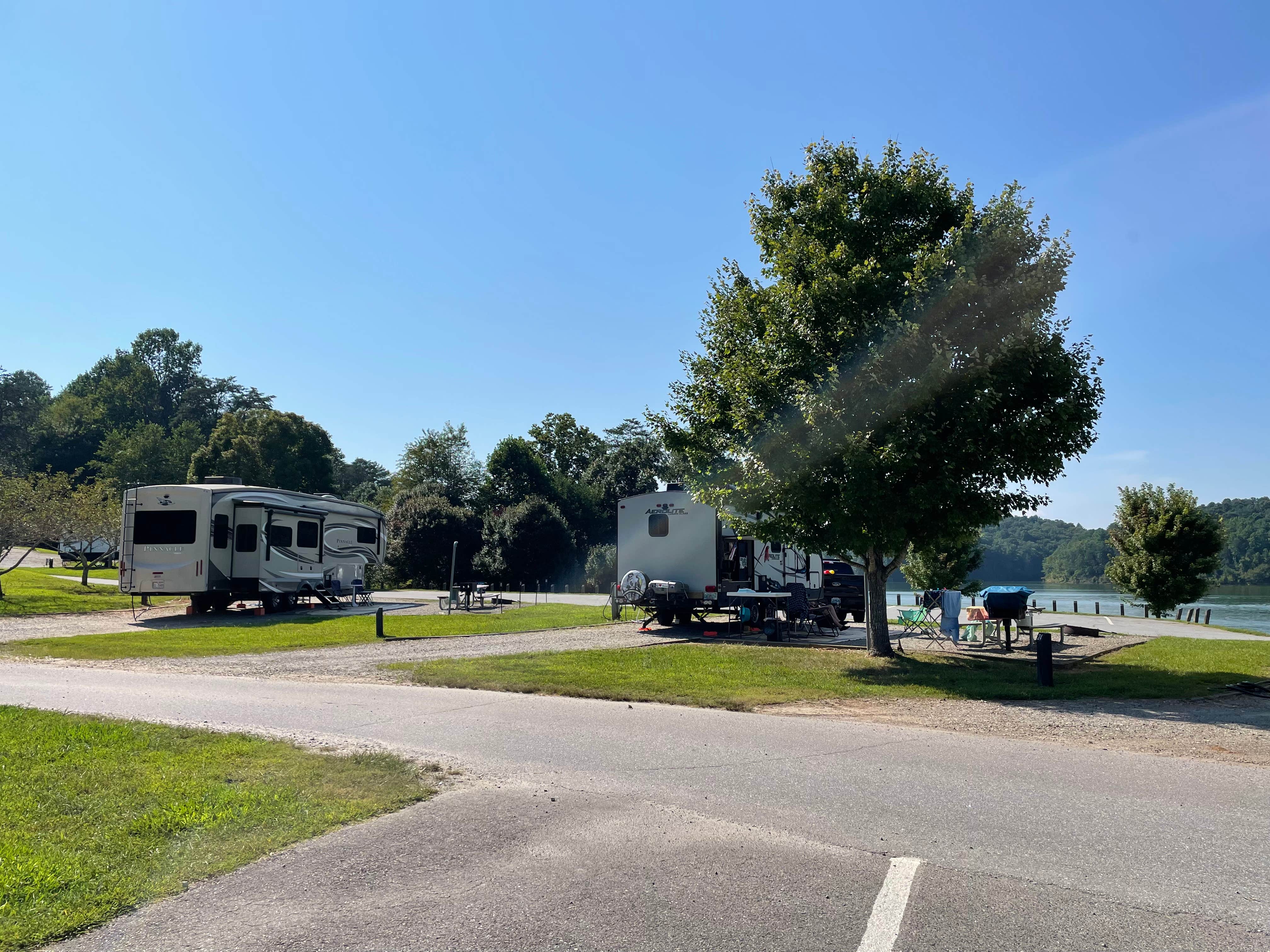 B M.'s photo of rv camping at COE W Kerr Scott Reservoir Bandits Roost Campground near Stony Point, NC