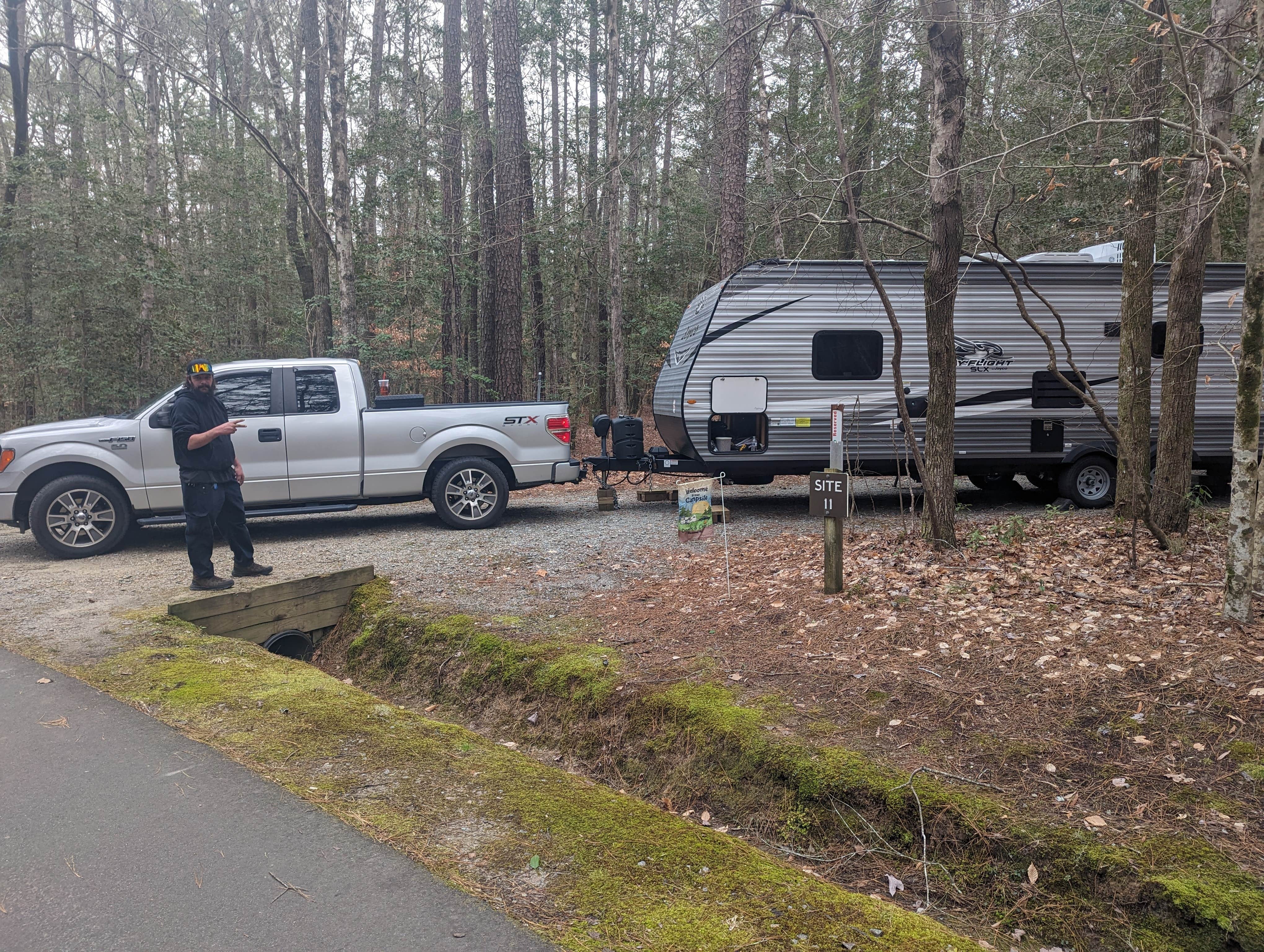 Charli R.'s photo of rv camping at Family Campground — Merchants Millpond State Park near Windsor, NC
