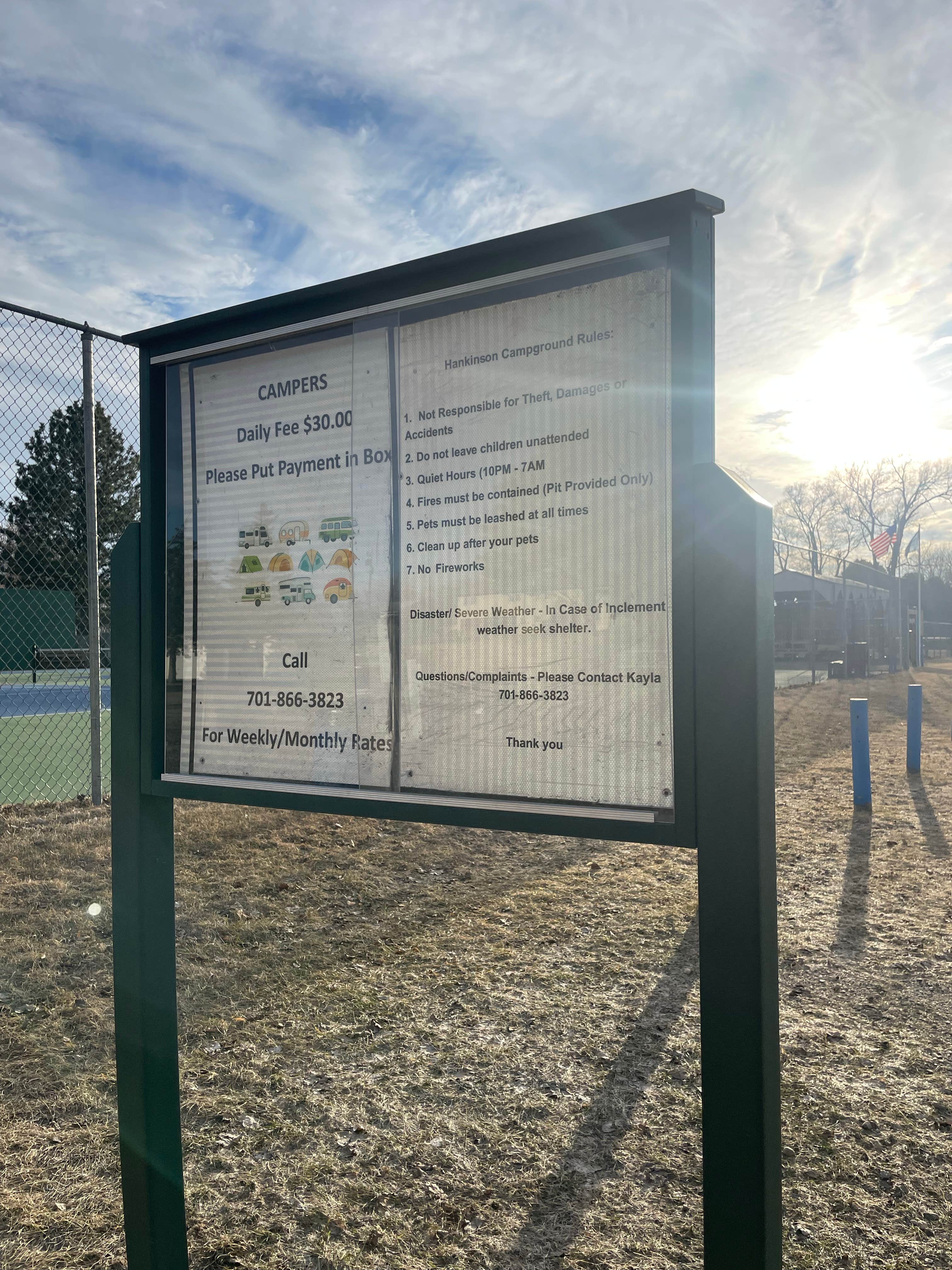 Camper-submitted photo at Hankinson City Park near Wahpeton, ND