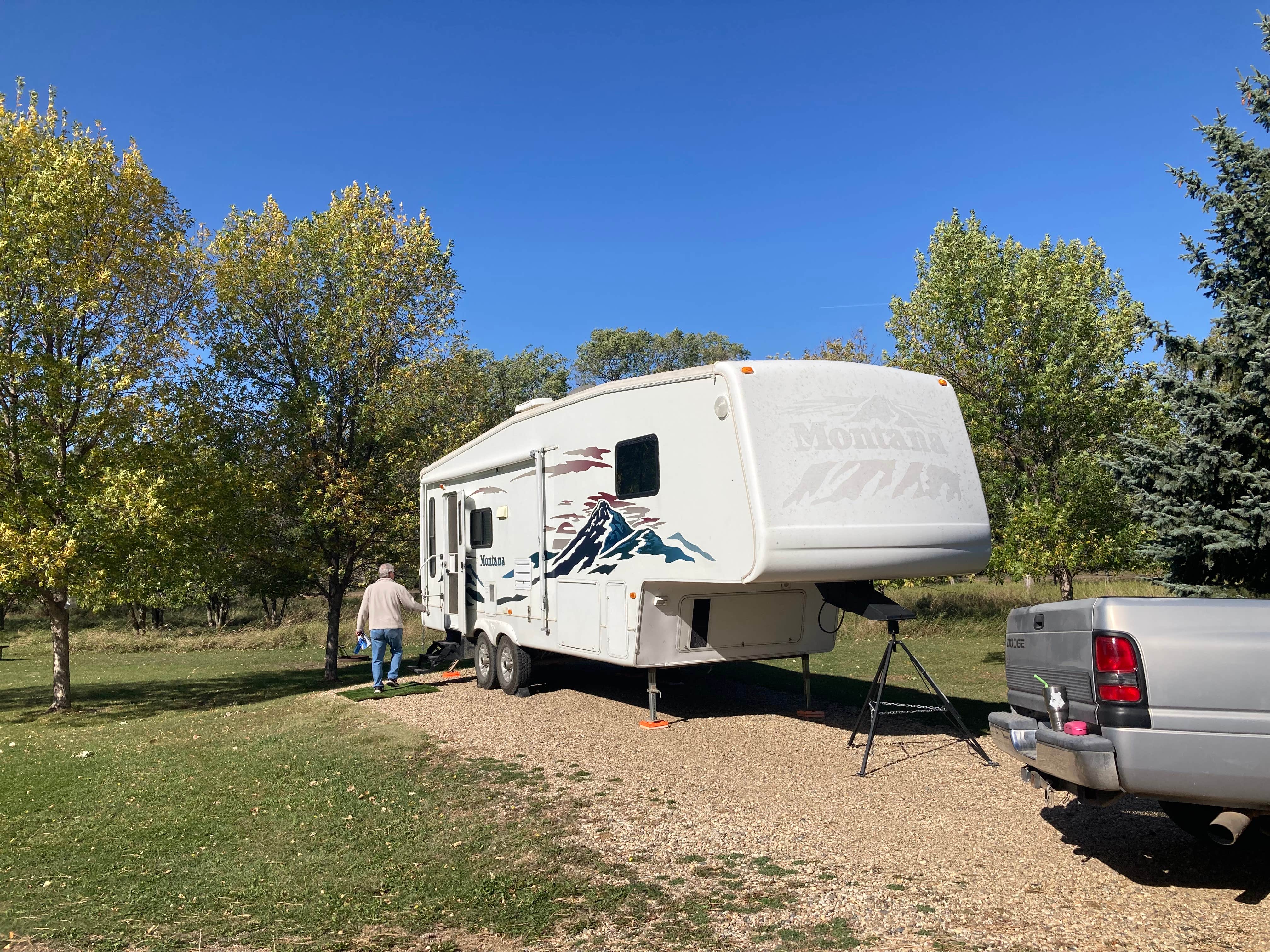 Lisa M.'s photo of rv camping at Lake Sakakawea State Park Campground near Washburn, ND