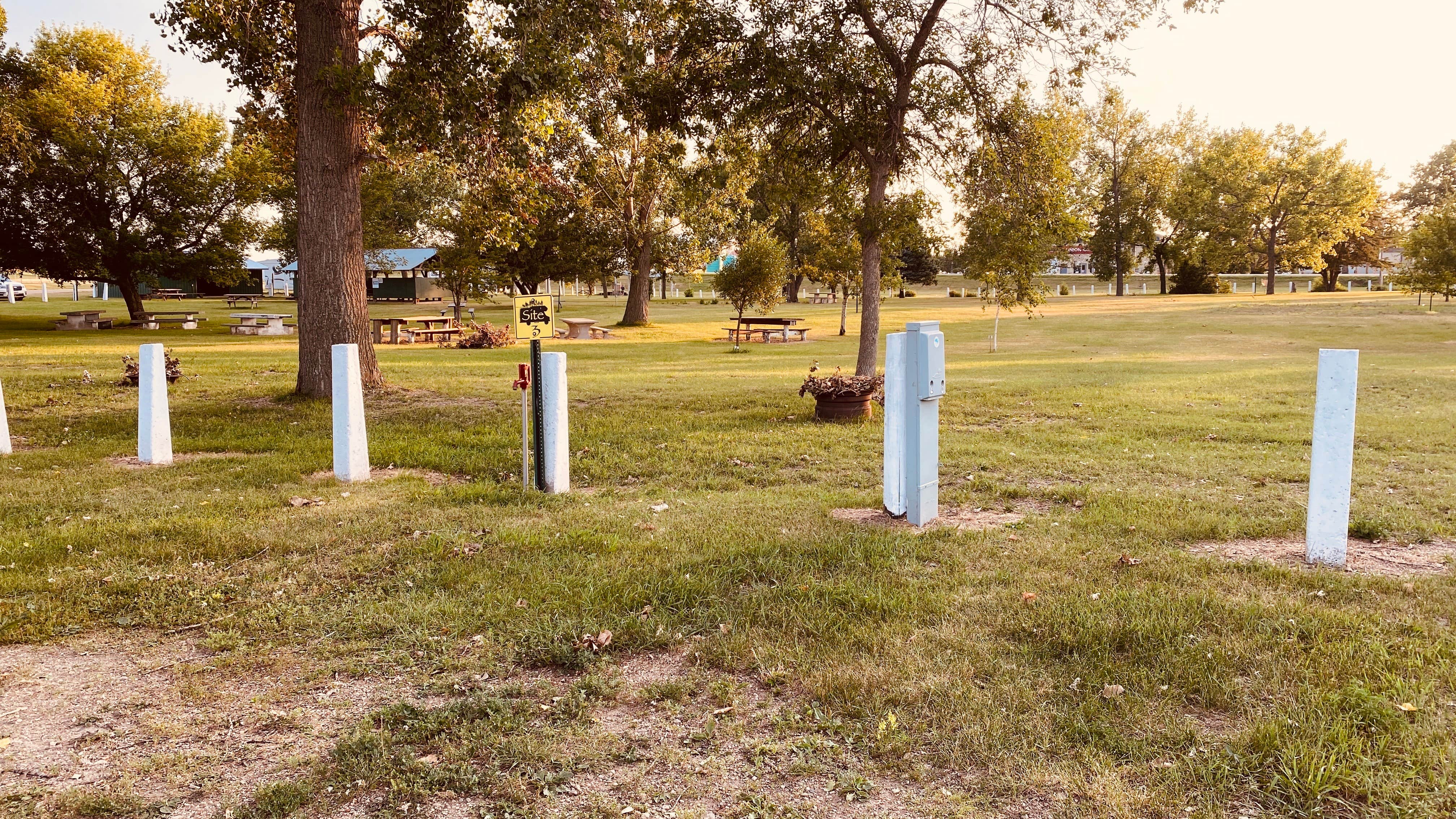 Joni Z.'s photo of camping with pets at Medina City Park near Kensal, ND