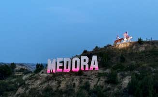 Jennifer H.'s photo of camping with a horse at Medora Campground in North Dakota