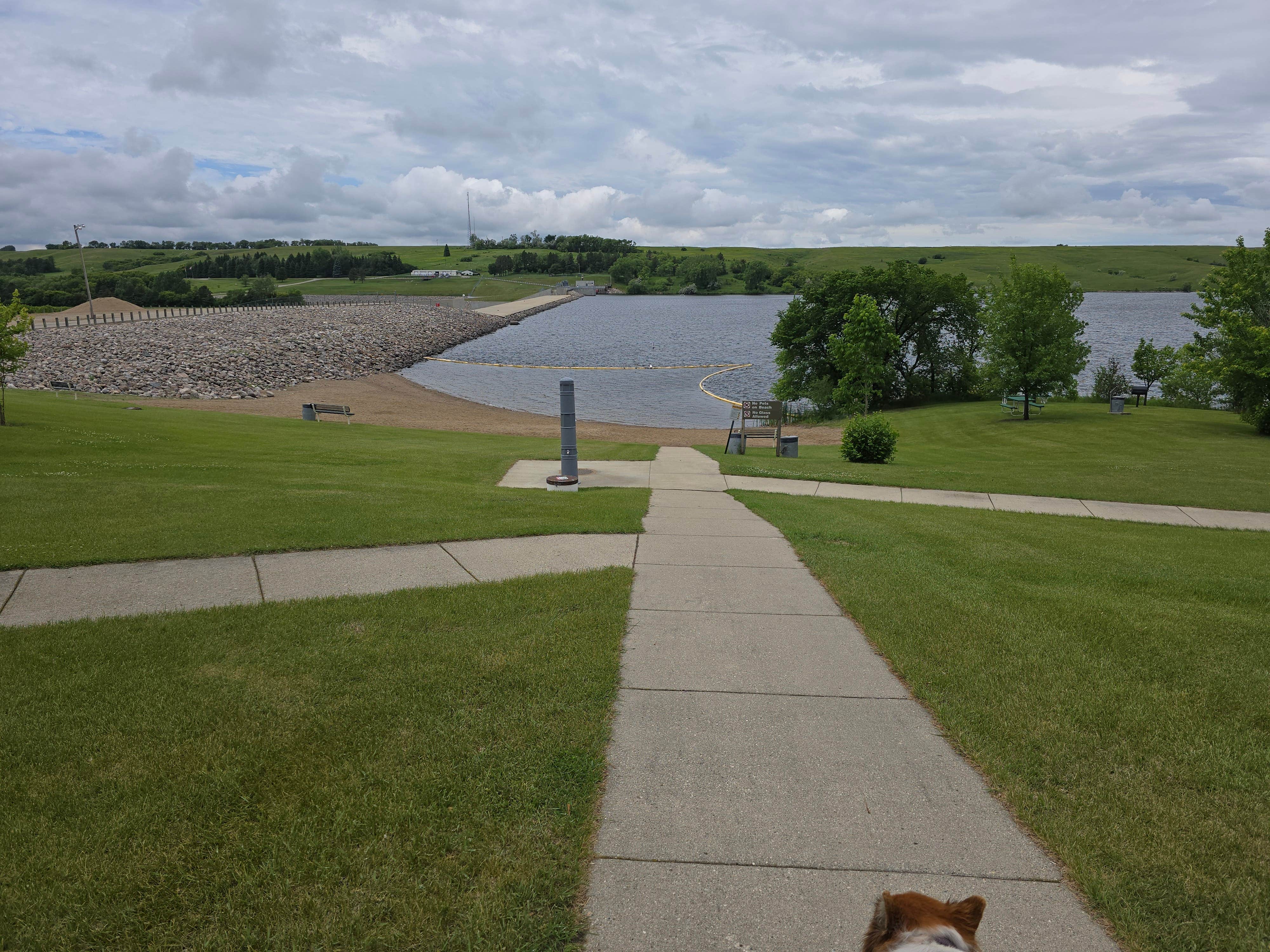 Teresa T.'s photo of camping with pets at Mel Rieman Rec near Kensal, ND