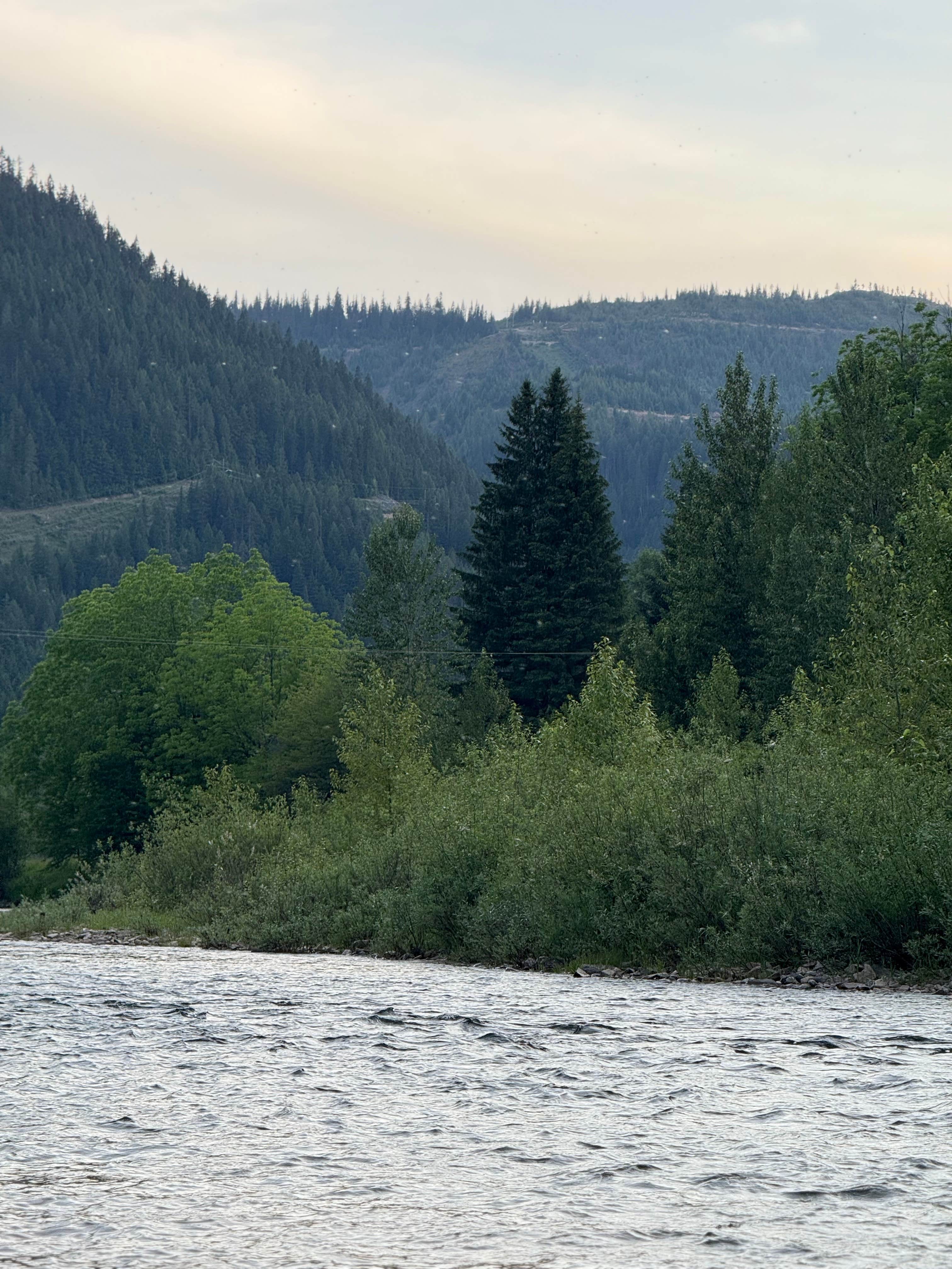 Camper-submitted photo at North Fork Coeur D'Alene River near Wallace, ID